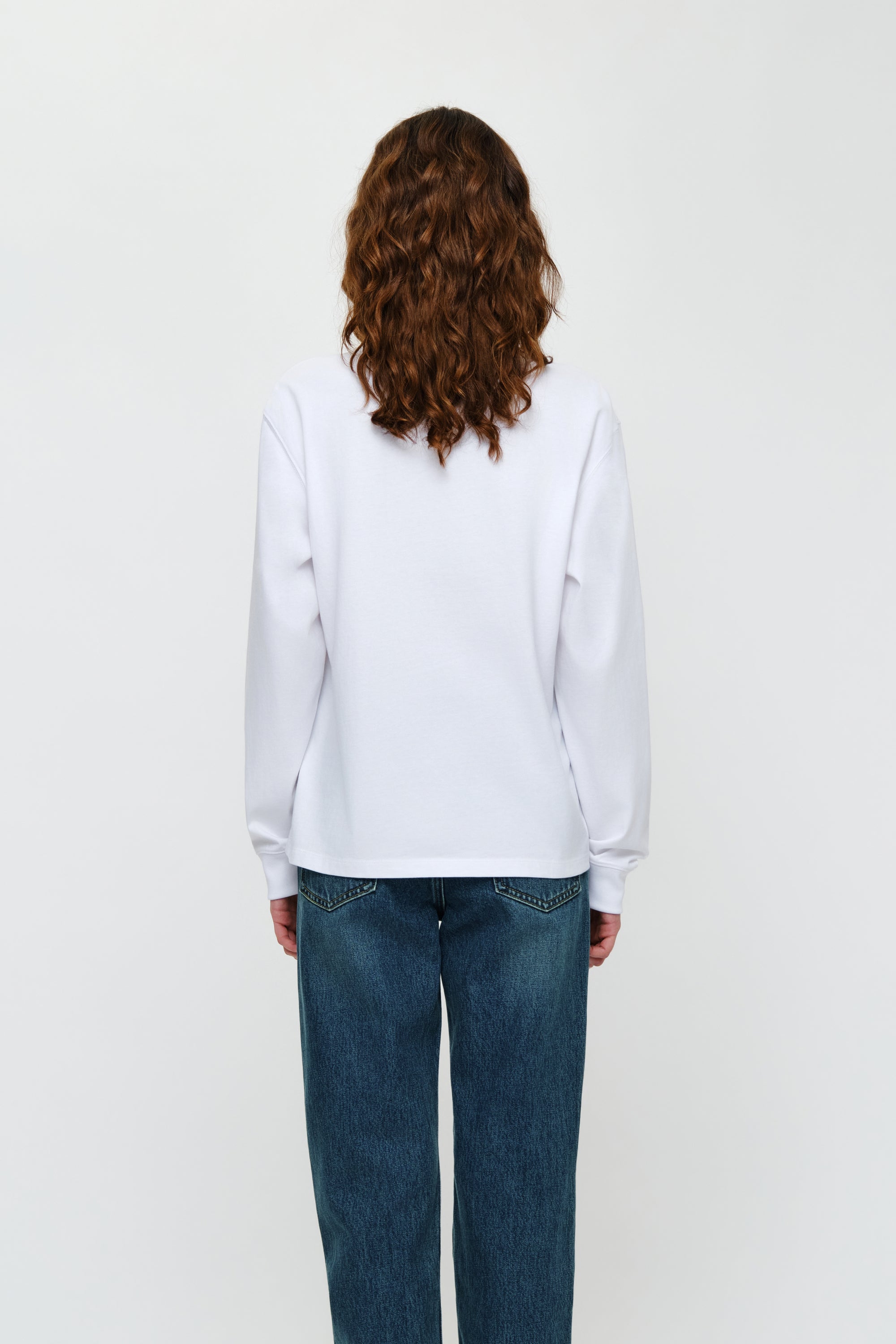 Doodle Bear Long Sleeve Tee White