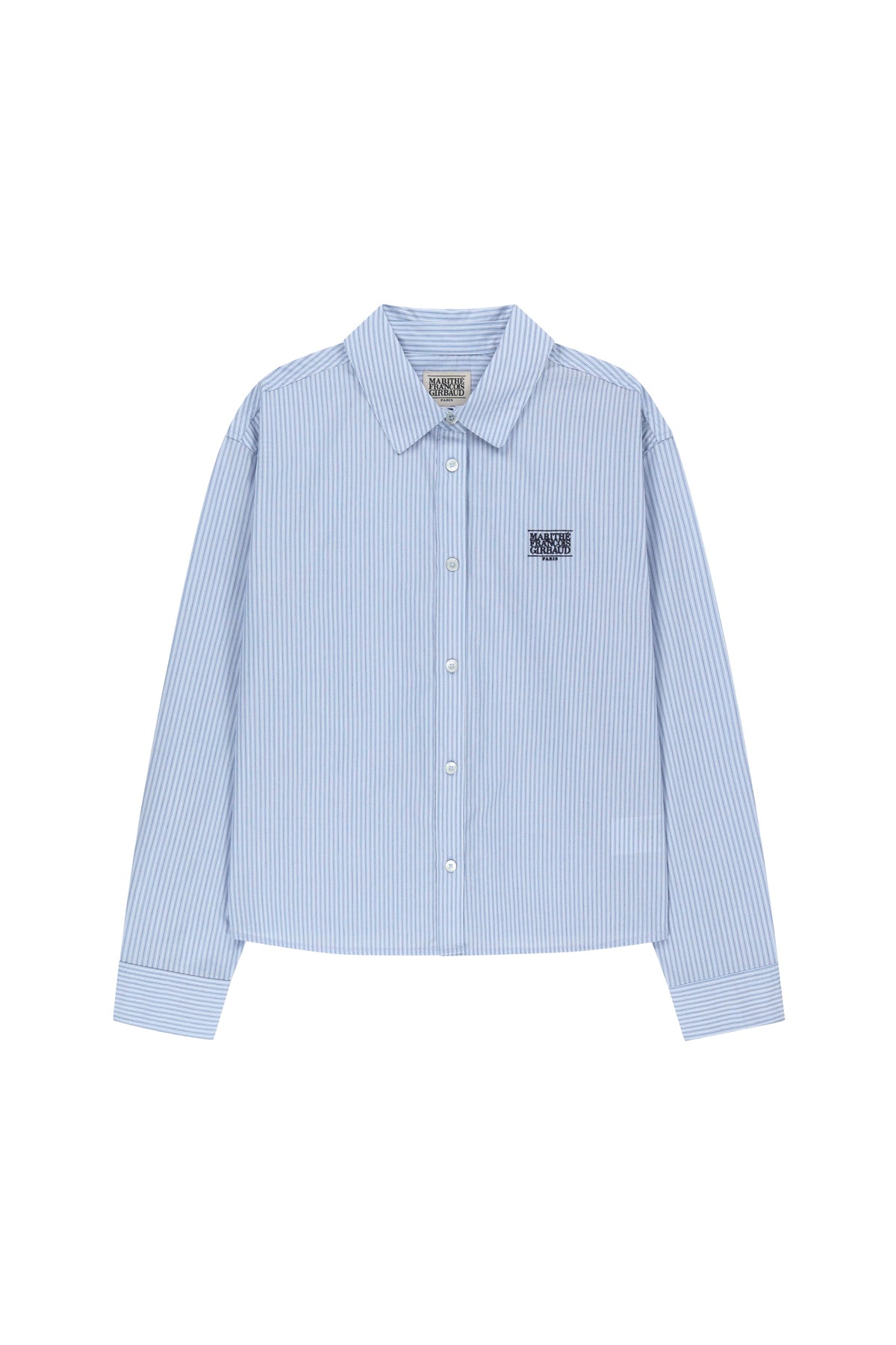 W Micro Classic Logo Cotton Shirt Stripe