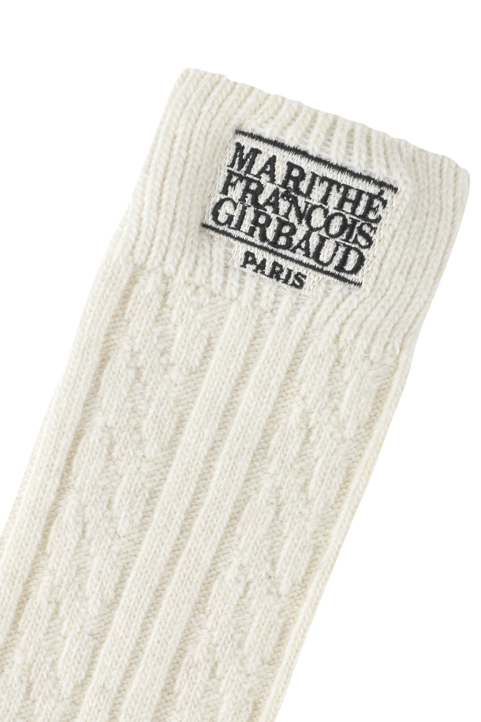 Classic Logo Cable Socks Ivory