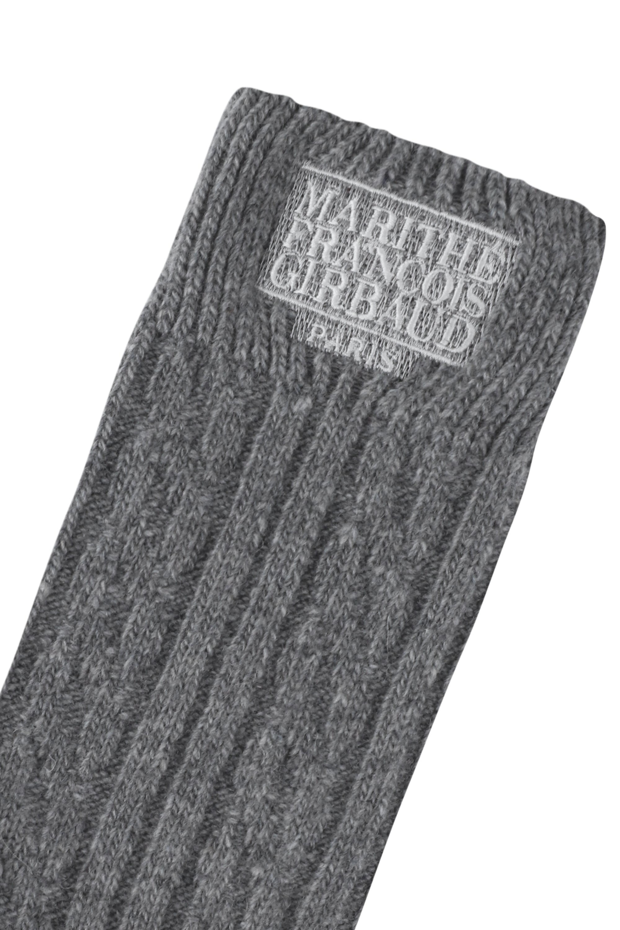 Classic Logo Cable Socks Melange Gray