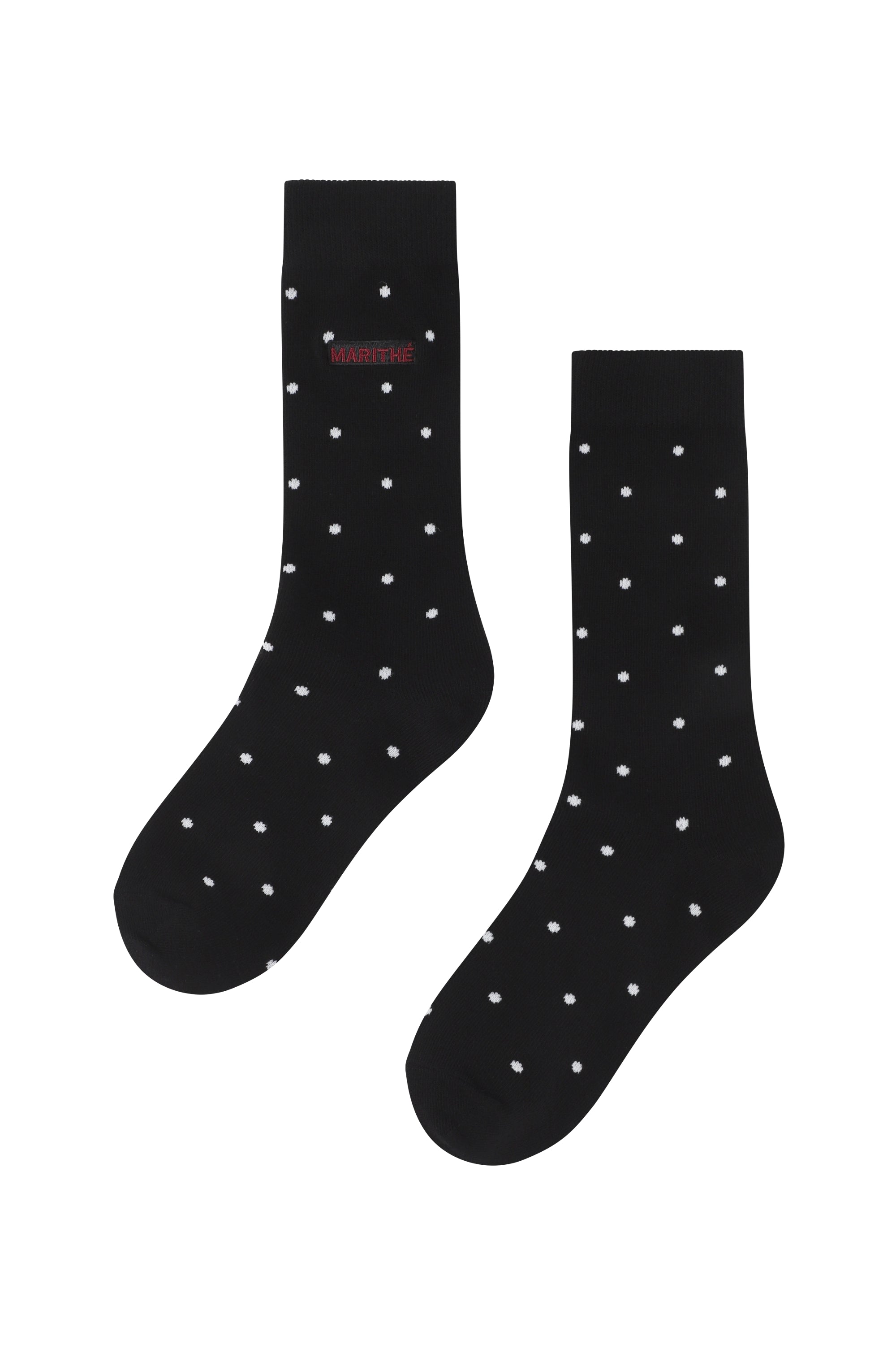 Mini Polka Dot Socks Black
