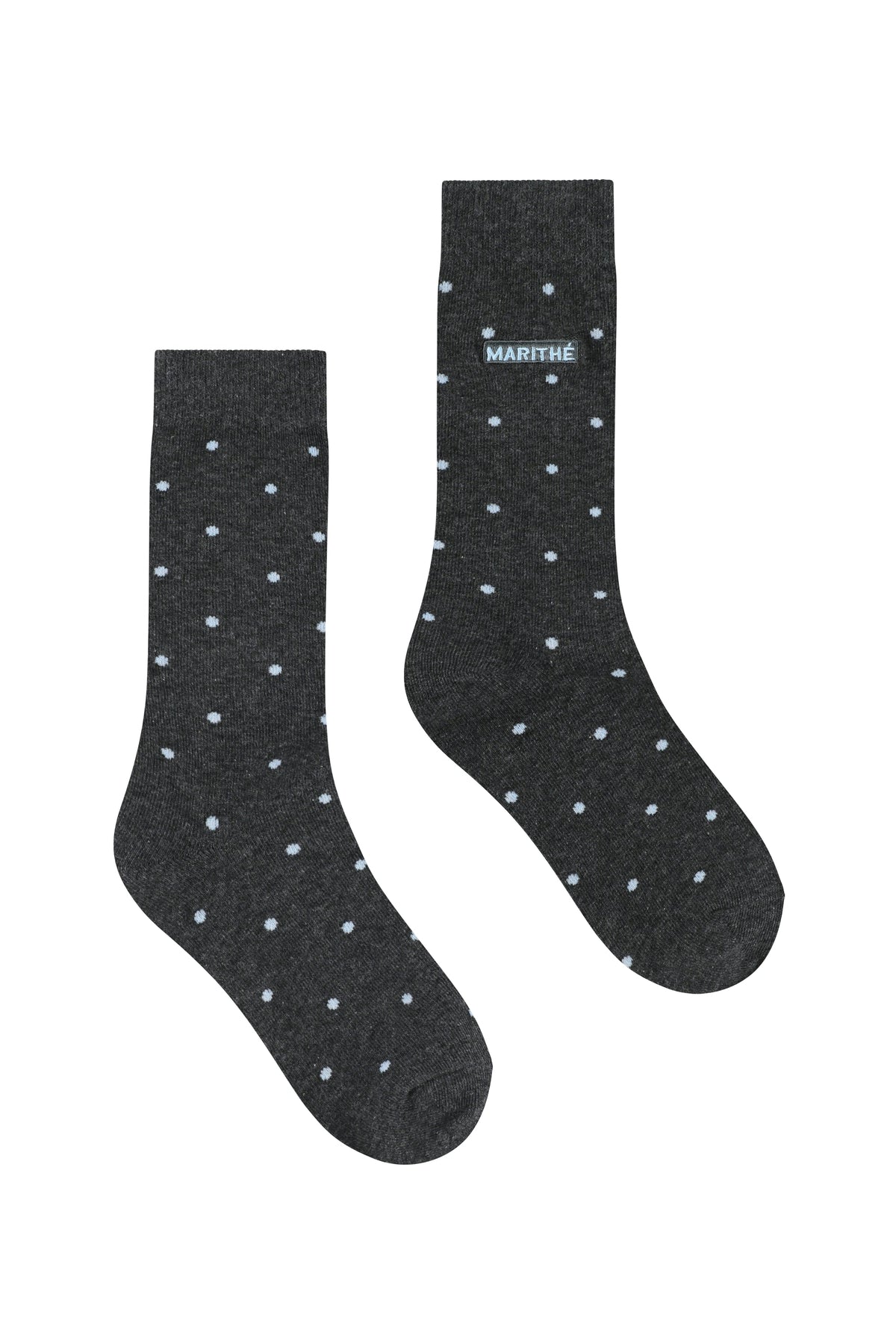 Mini Polka Dot Socks Charcoal