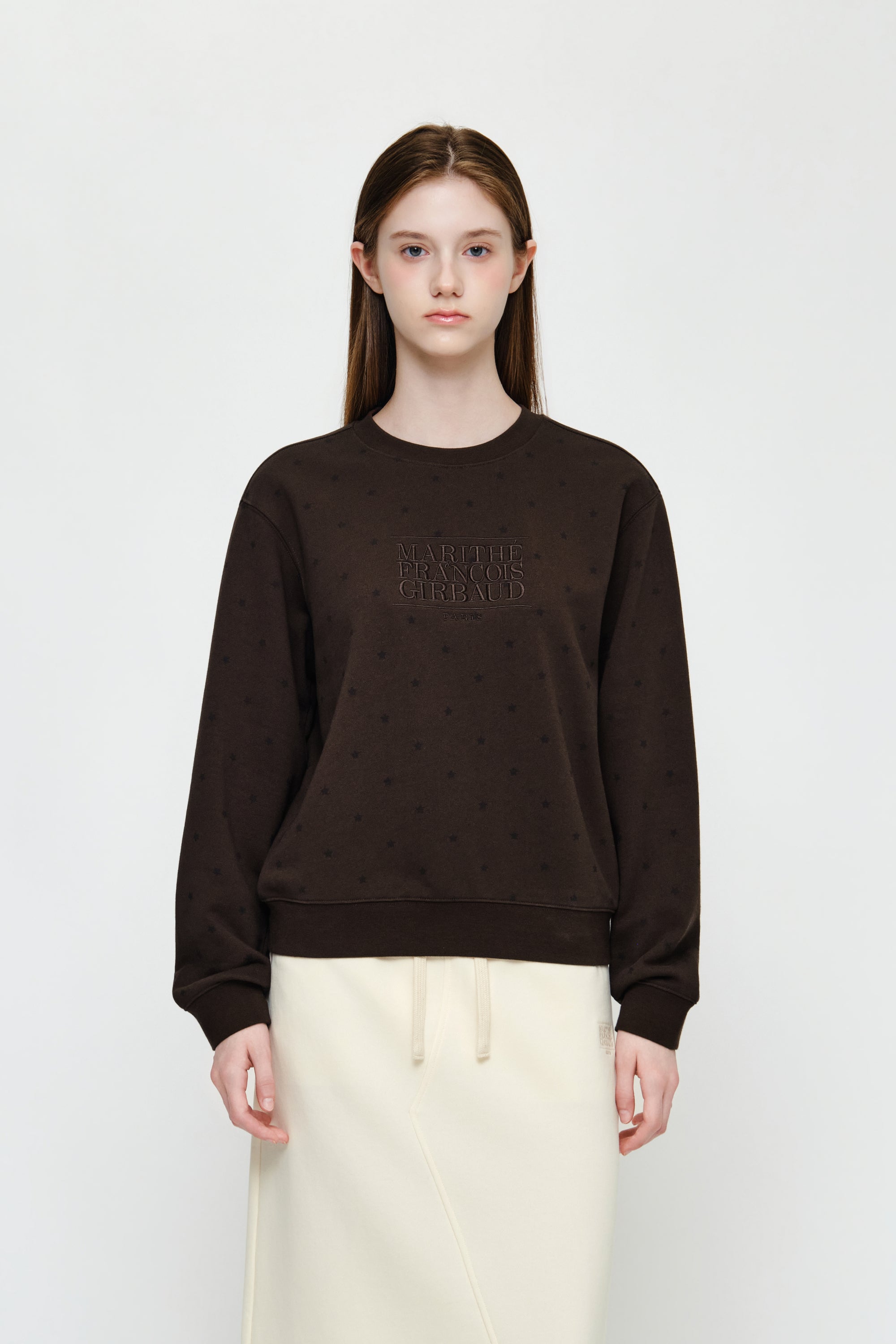 W Classic Logo Sweatshirt Brown