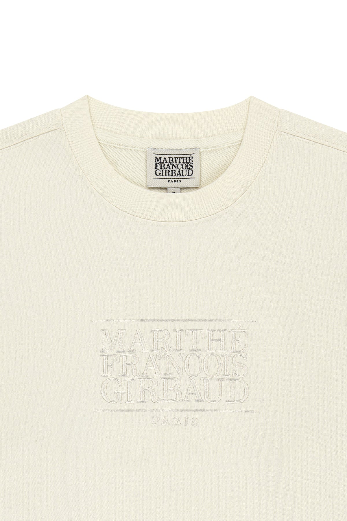 W Classic Logo Sweatshirt Cream