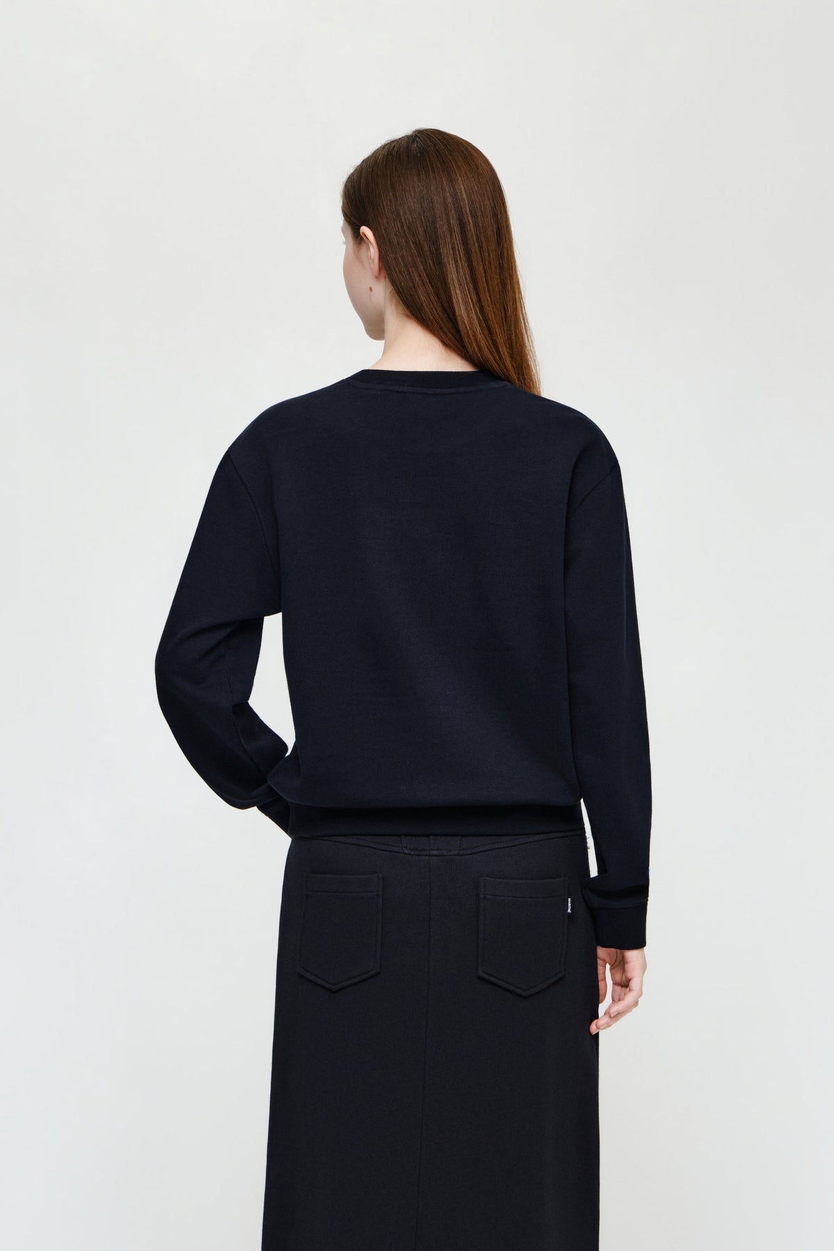 W Classic Logo Sweatshirt Navy
