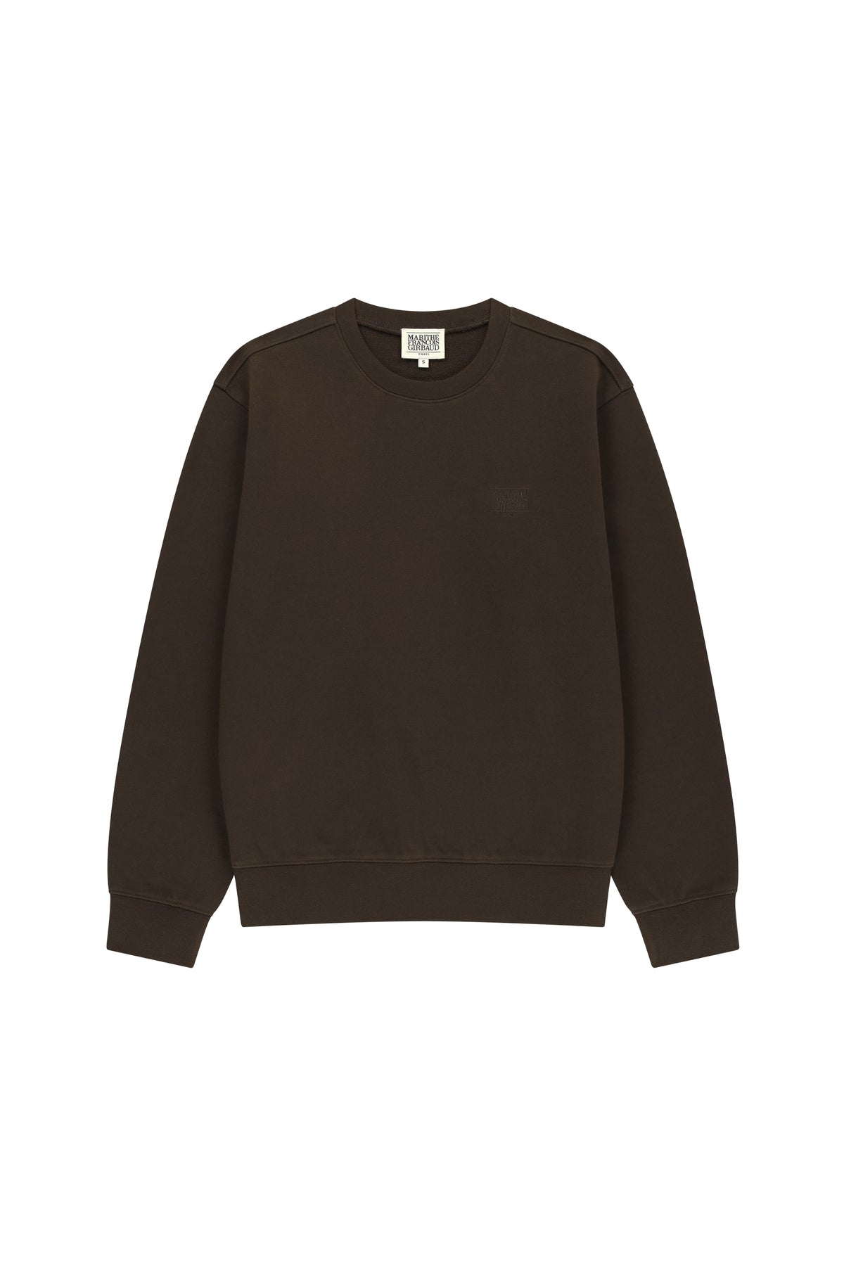 Small Classic Logo Embroidery Sweatshirt Brown