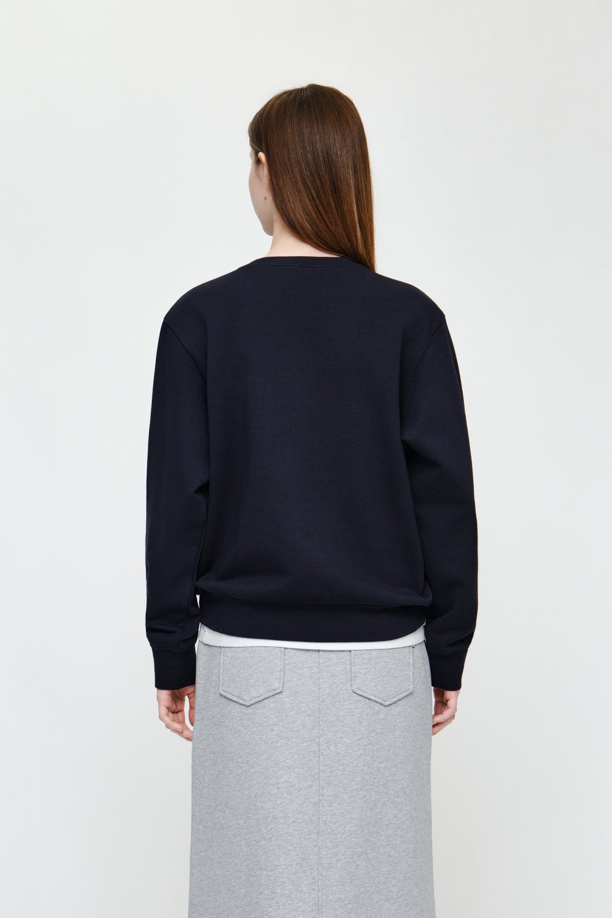 Small Classic Logo Embroidery Sweatshirt Navy