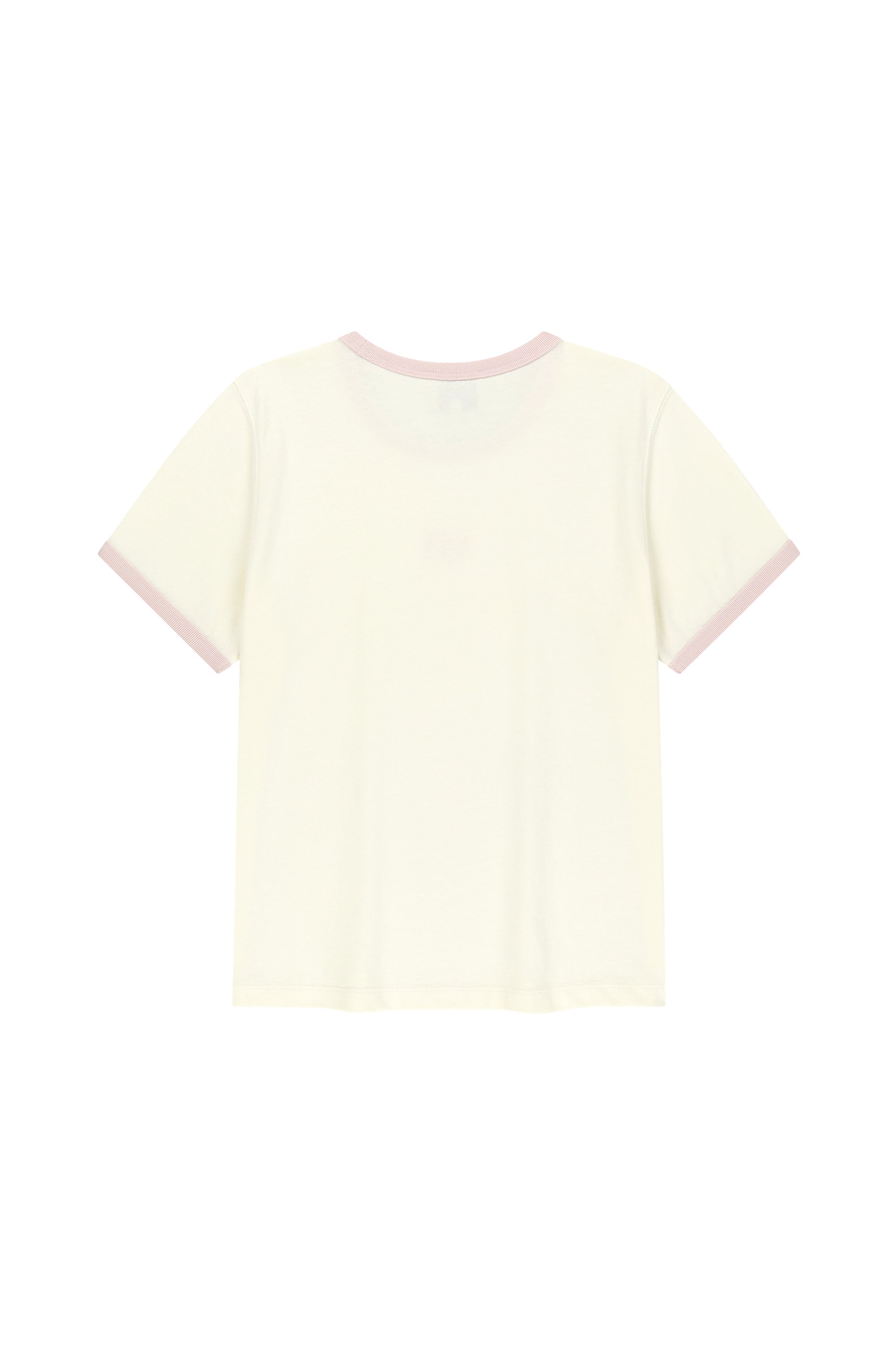 W Classic Logo Ringer Tee Ivory