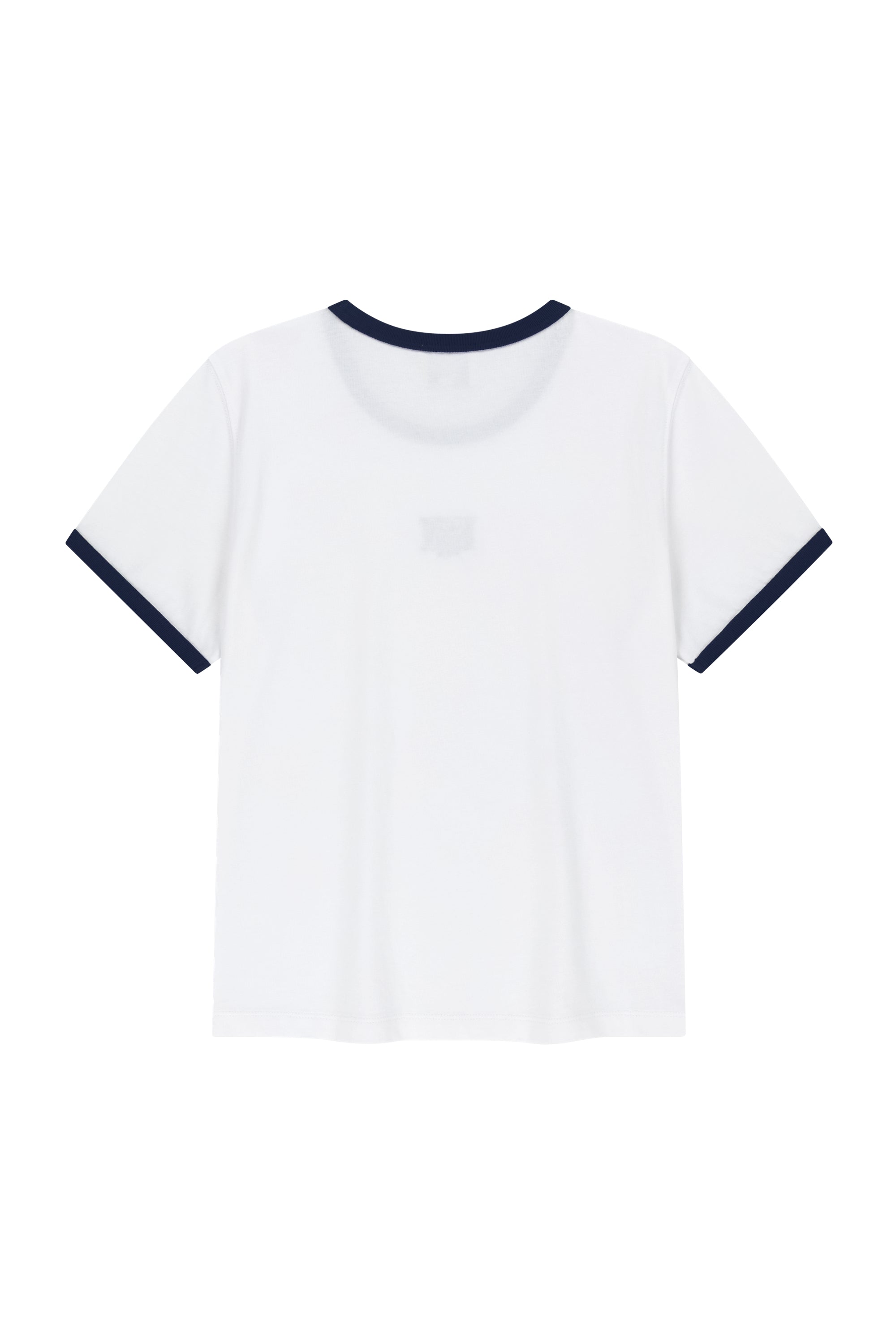 W Classic Logo Ringer Tee White