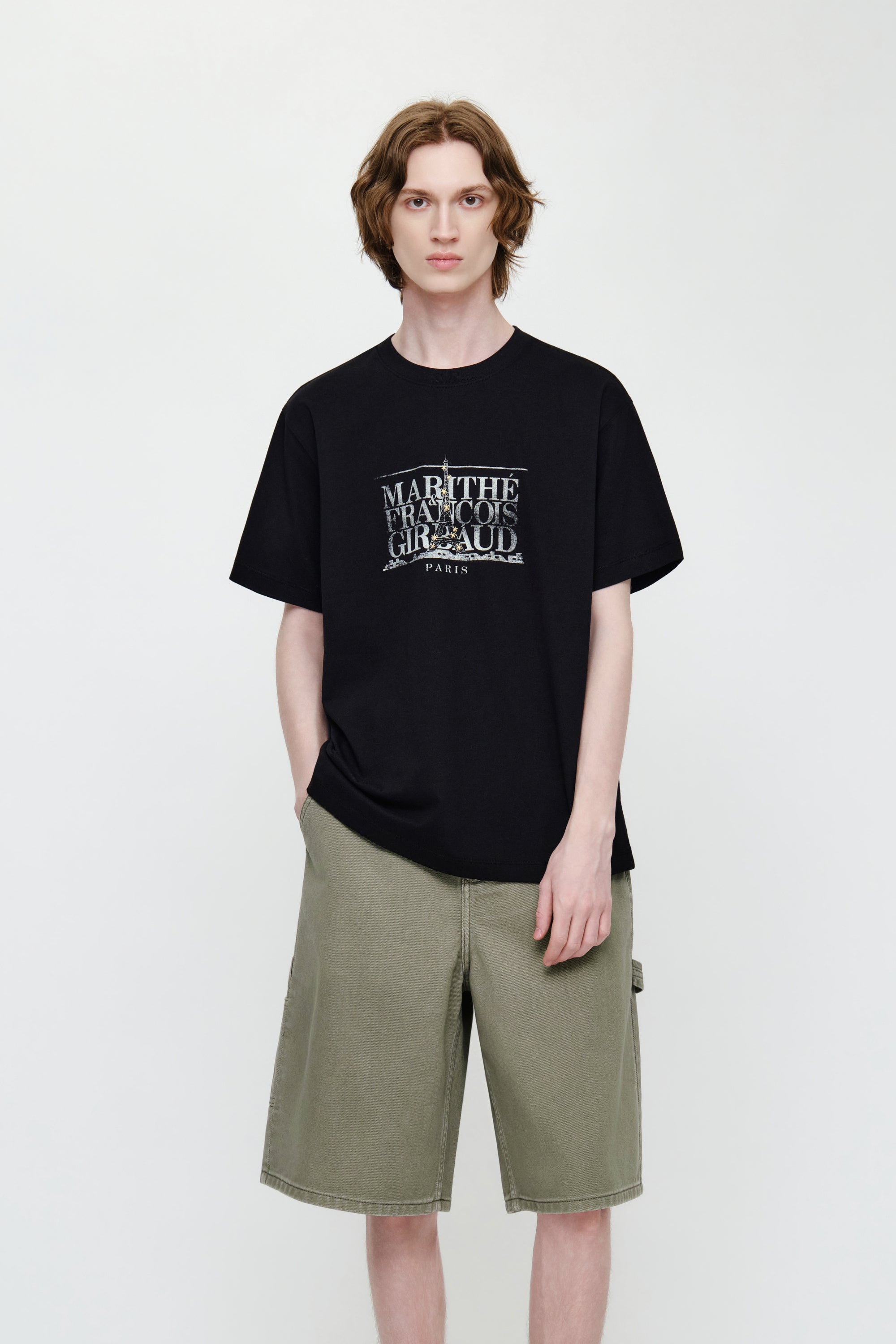 Eiffel Classic Logo Tee Black