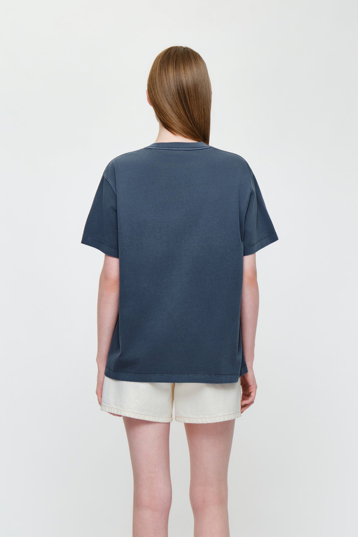 Vintage Drawing Ardeche Oversized Tee Vintage Blue