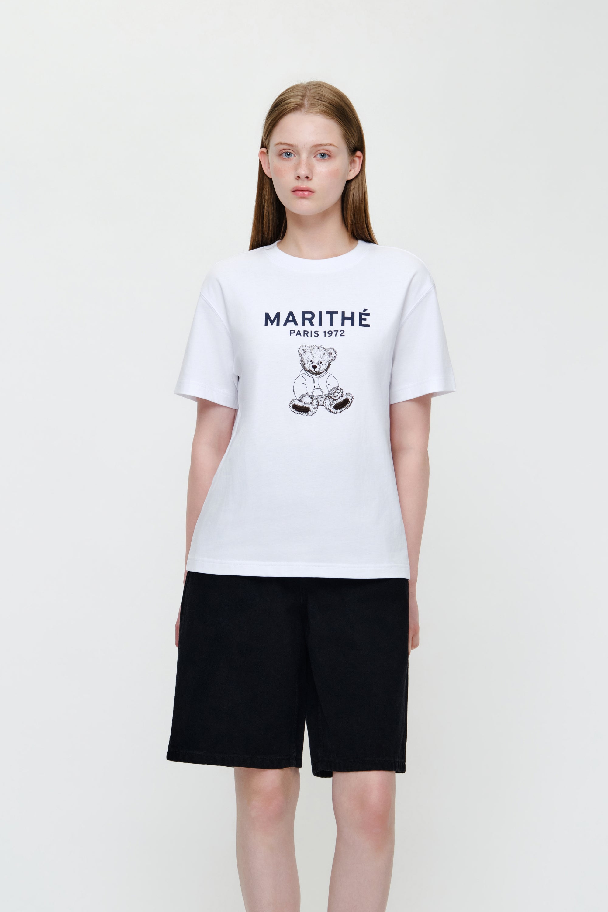 Doodle Bear Tee White