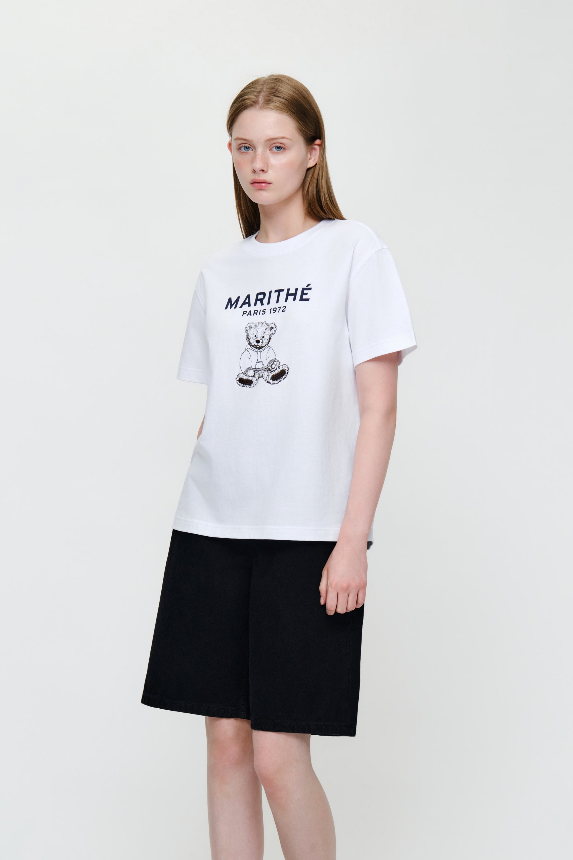 Doodle Bear Tee White