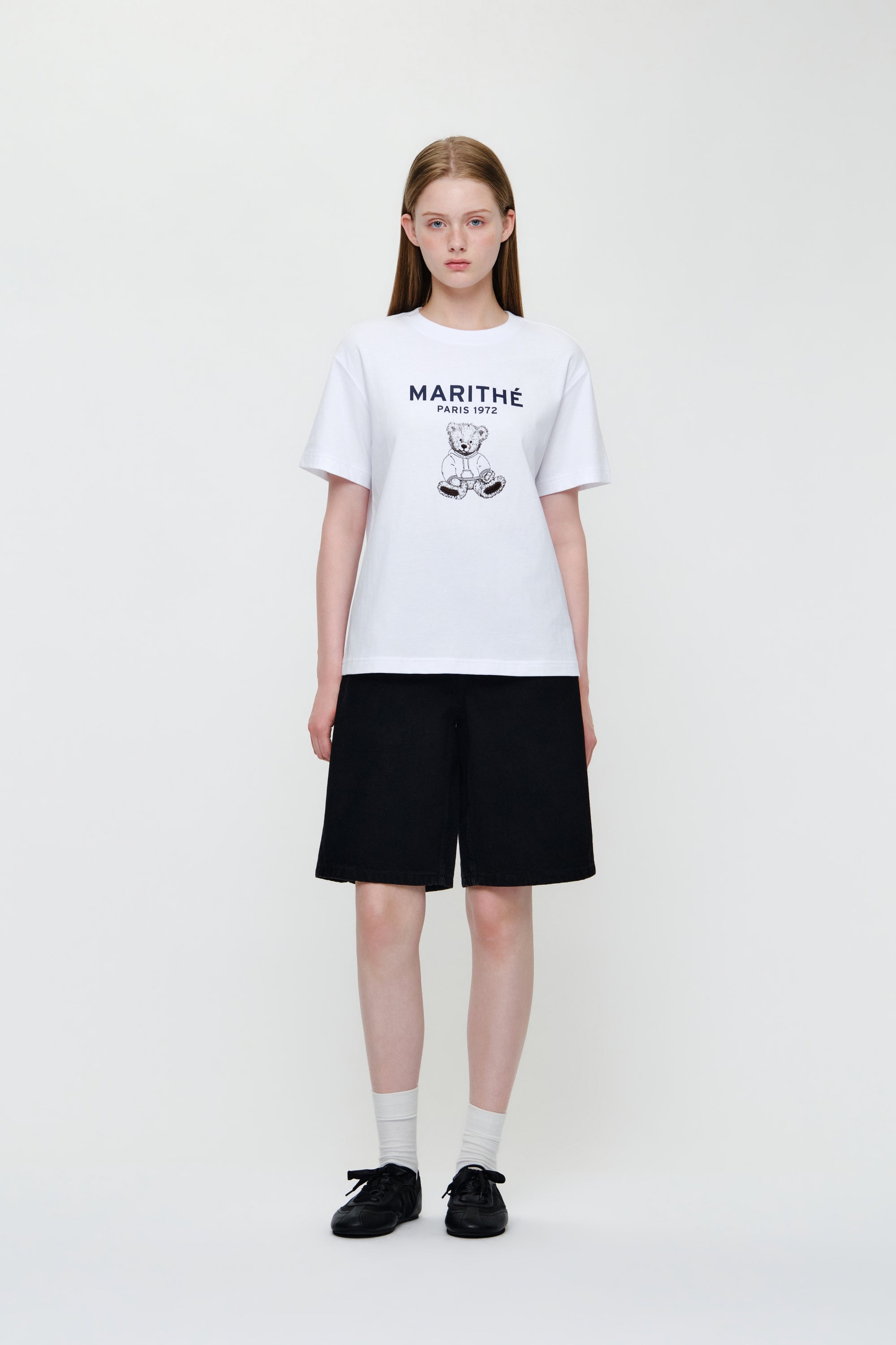 Doodle Bear Tee White