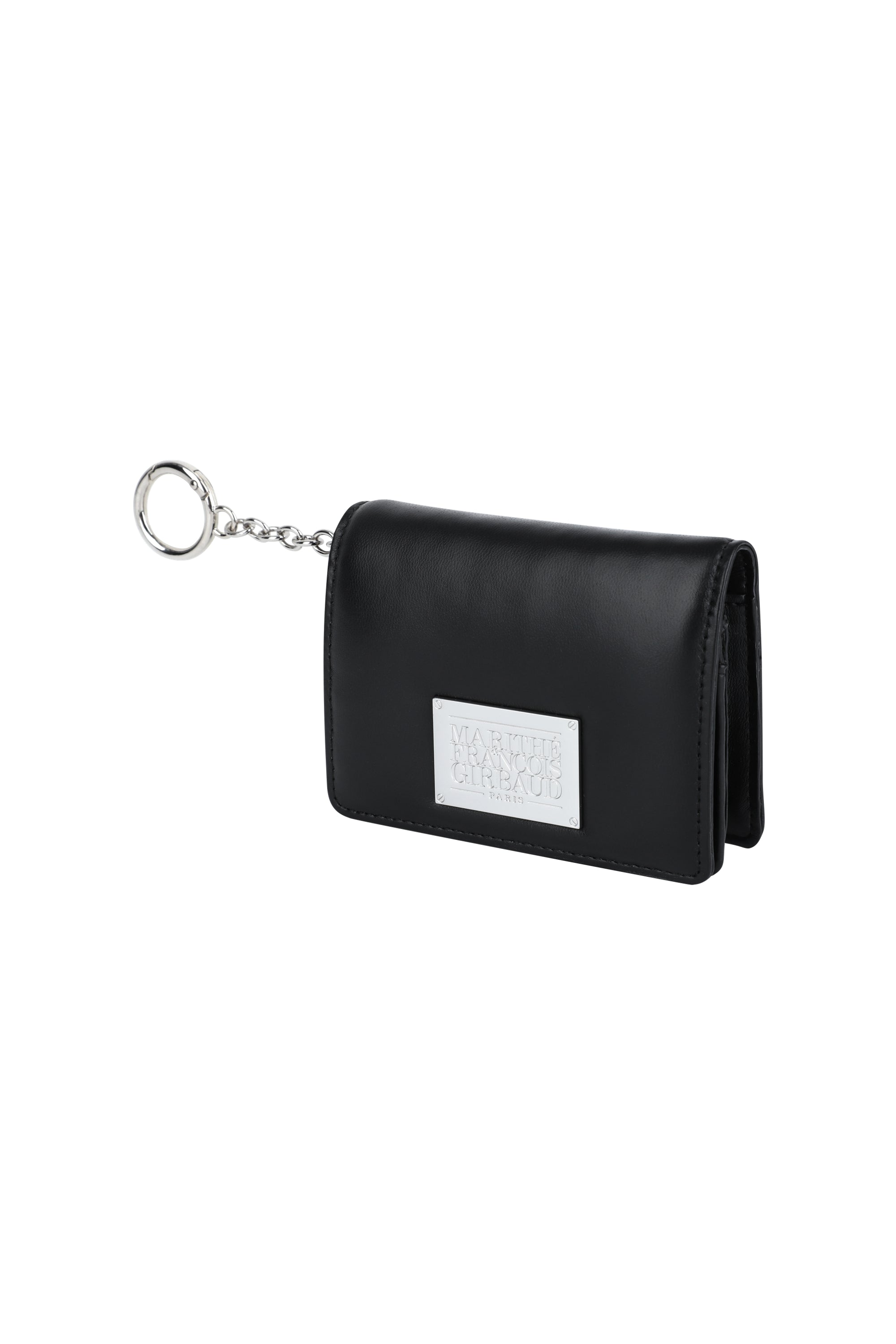 Classic Logo Flap Card Wallet Black