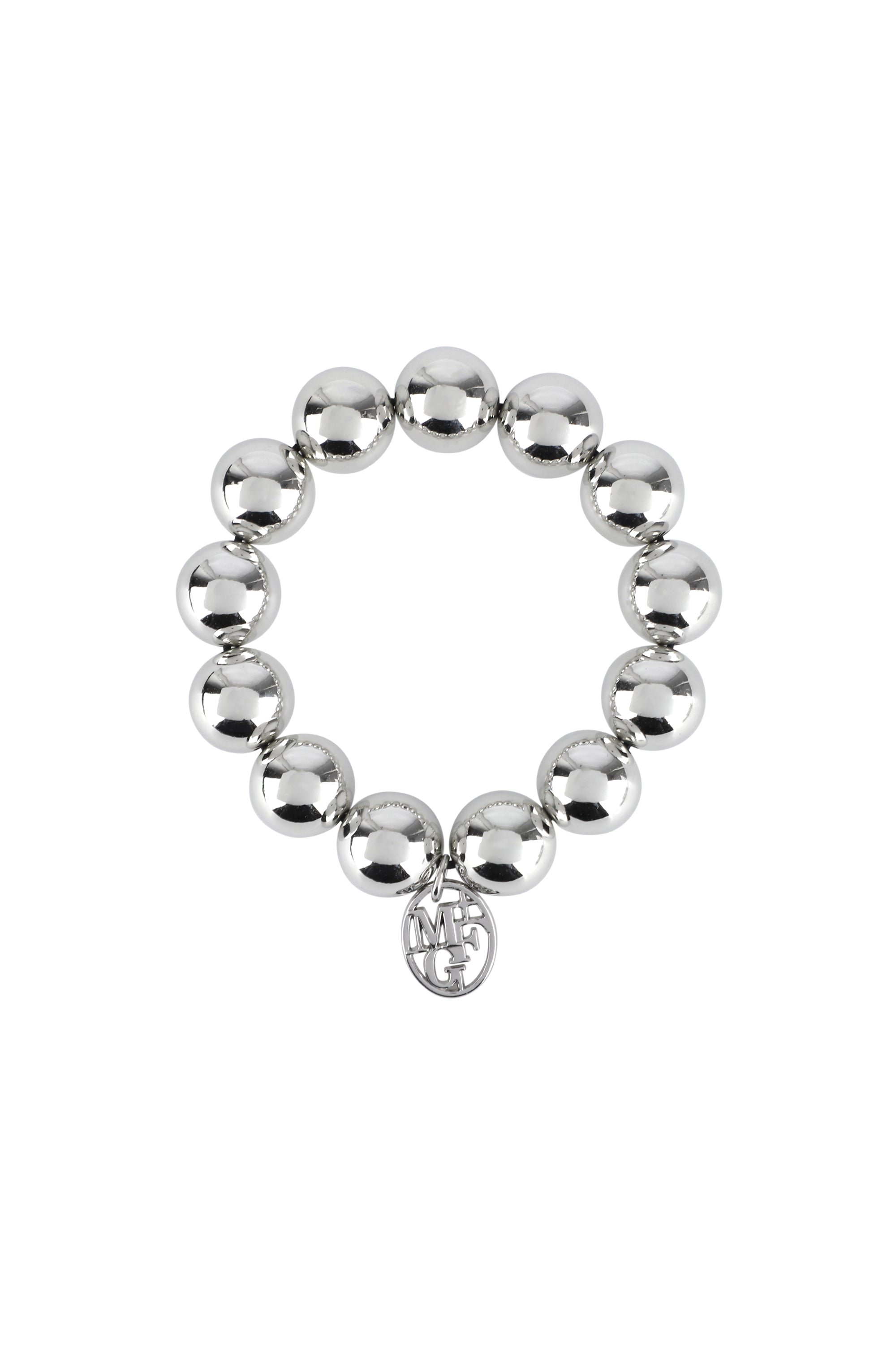 Pearl Silver Ball Scrunchie Silver