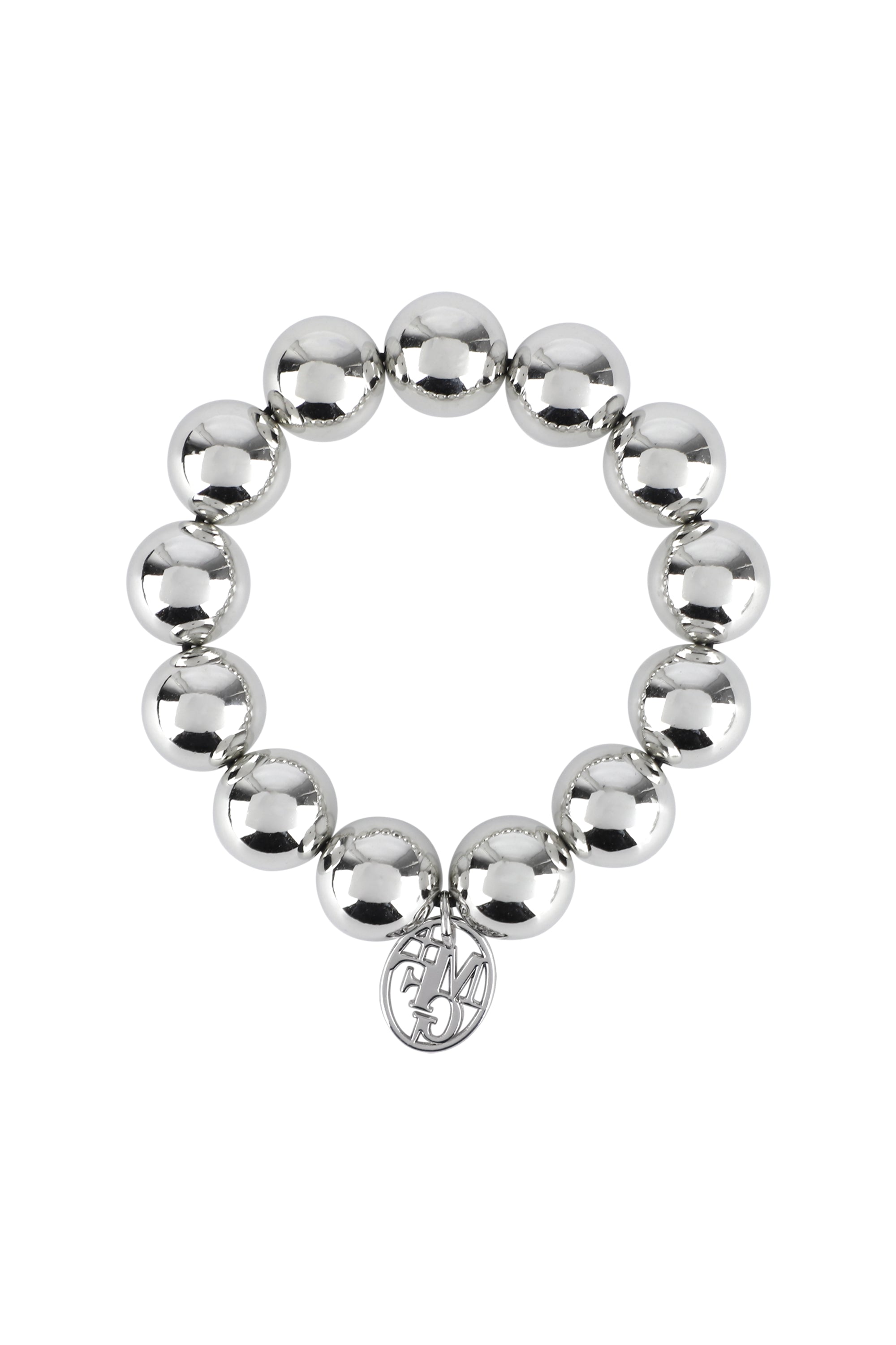 Pearl Silver Ball Scrunchie Silver