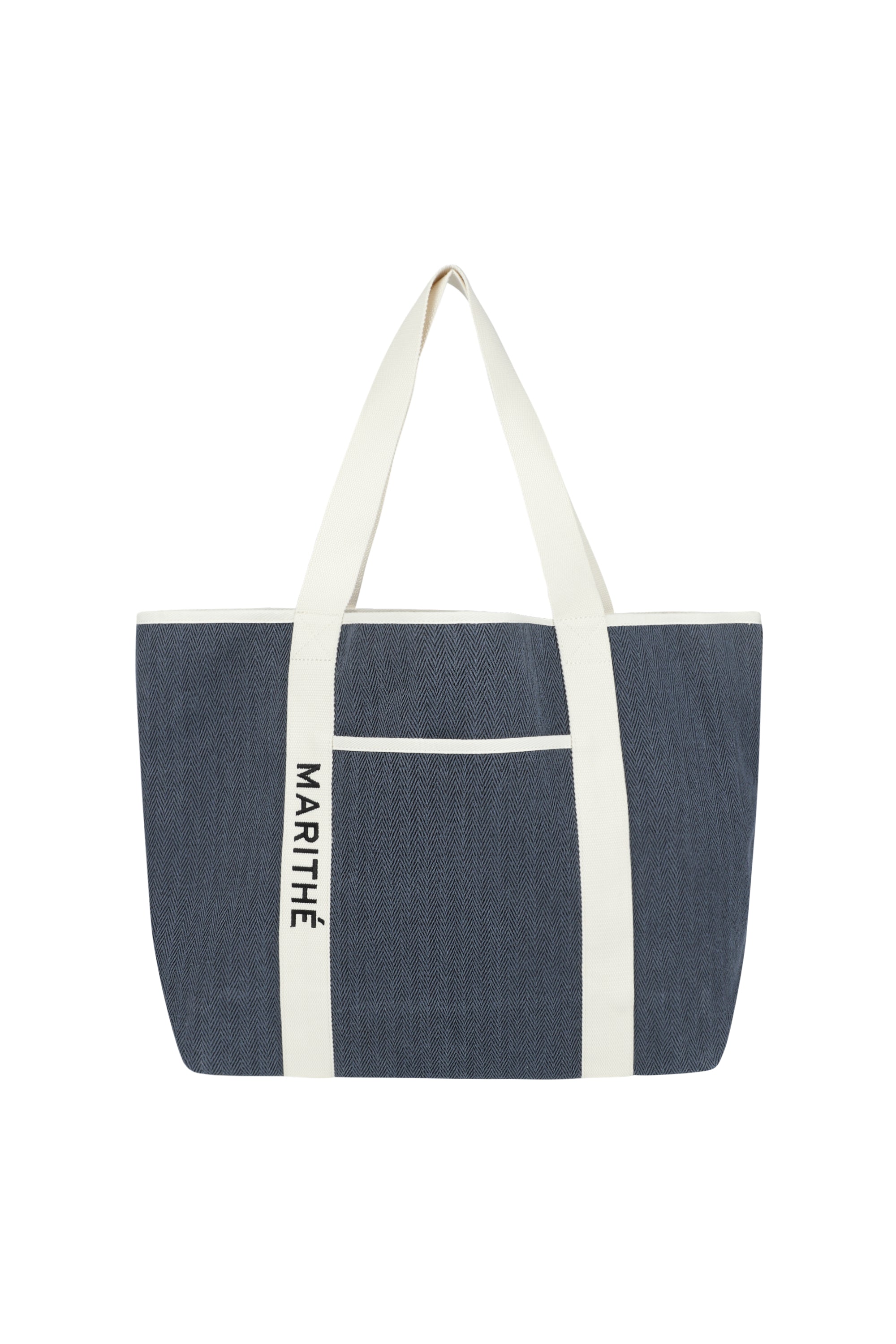Regular Logo Big Cotton Bag Navy