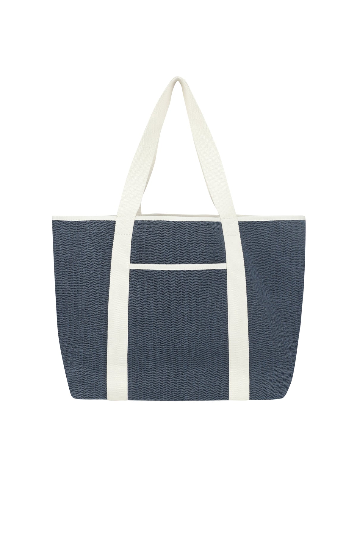 Regular Logo Big Cotton Bag Navy