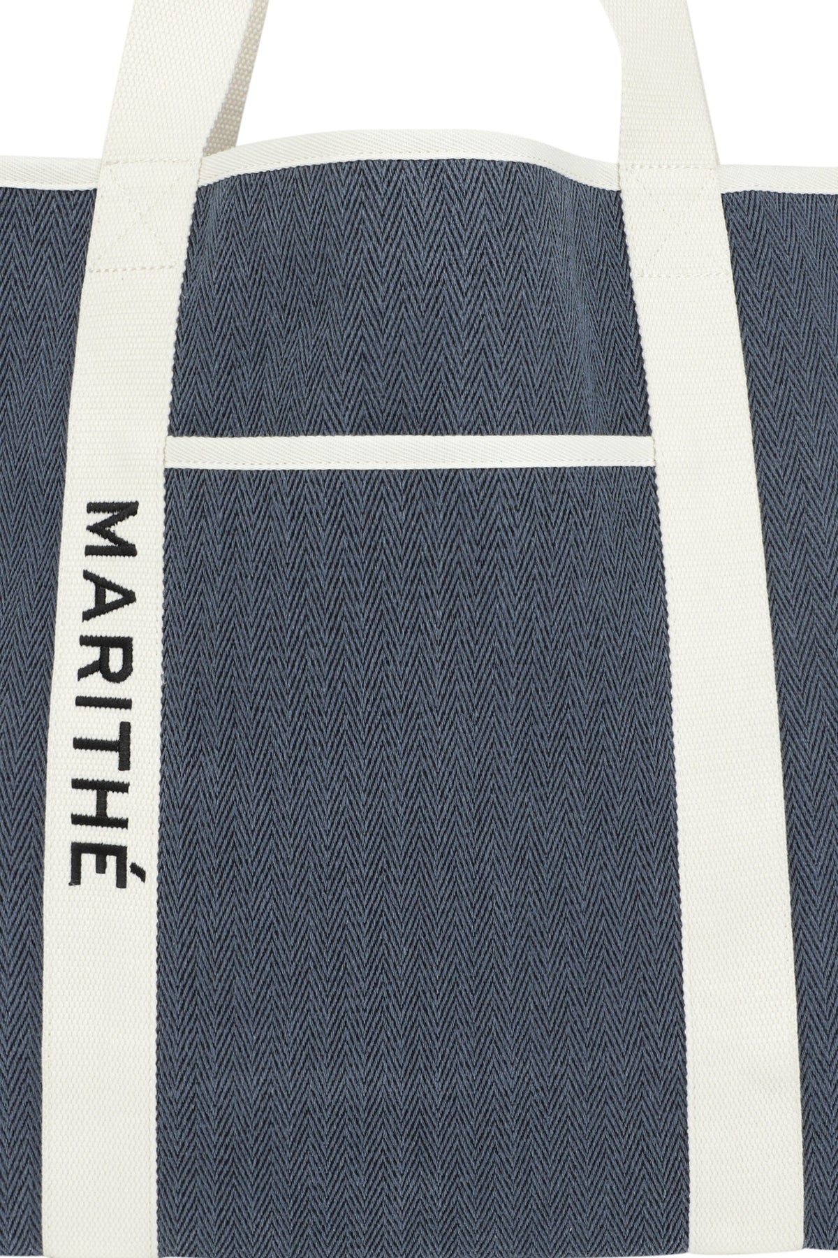 Regular Logo Big Cotton Bag Navy