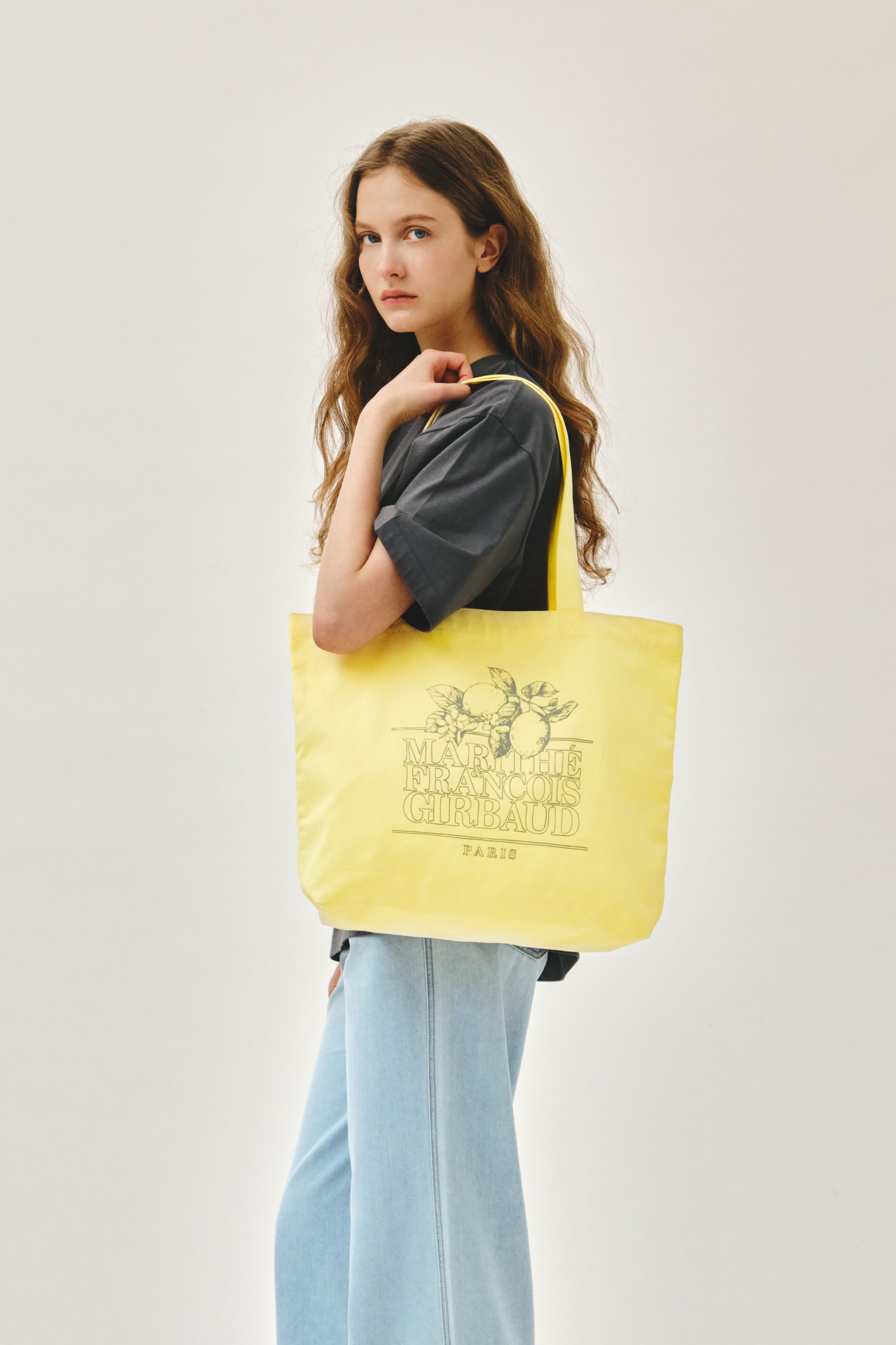 Lemon Classic Logo Eco Bag Light Yellow