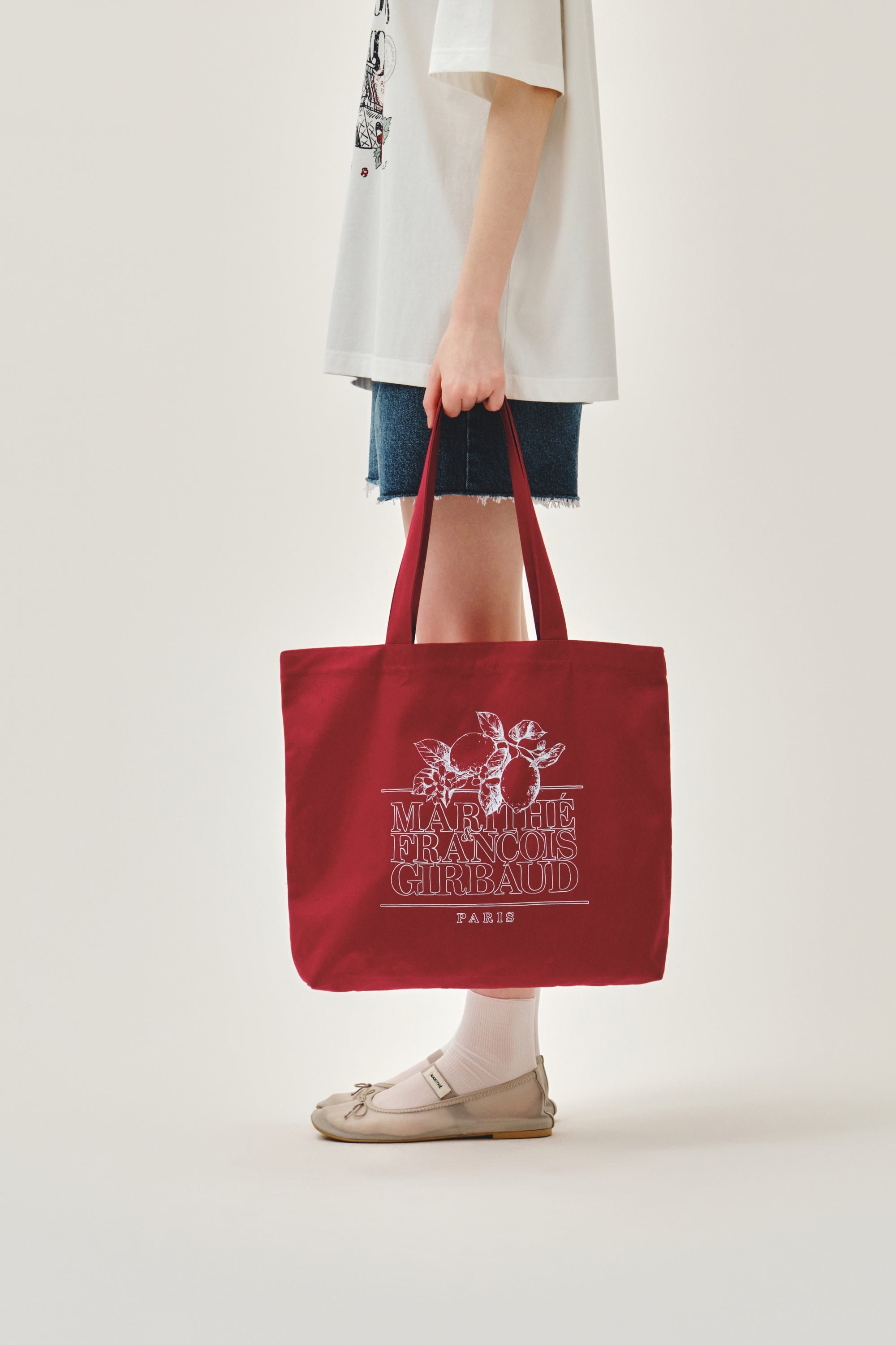 Lemon Classic Logo Eco Bag Red