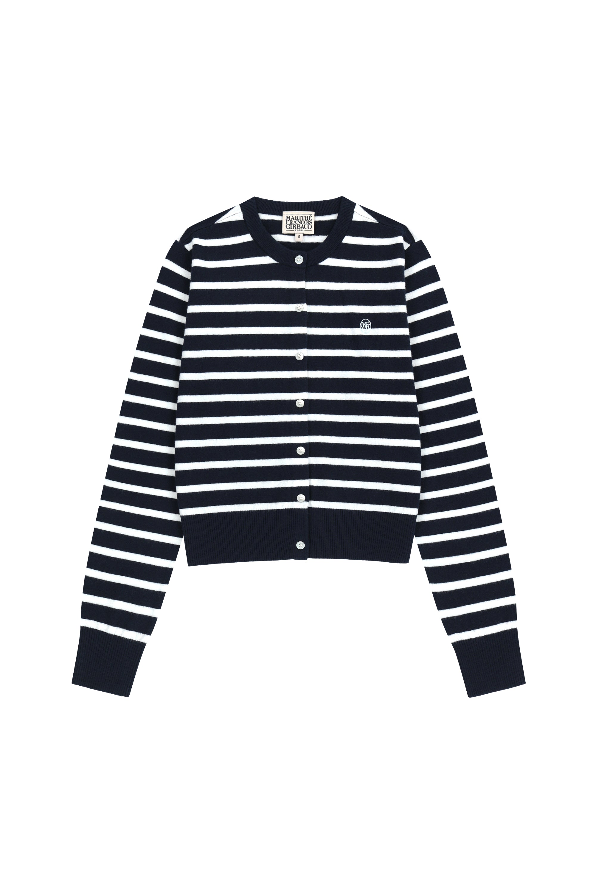 W Basic Knit Cardigan Setup Navy