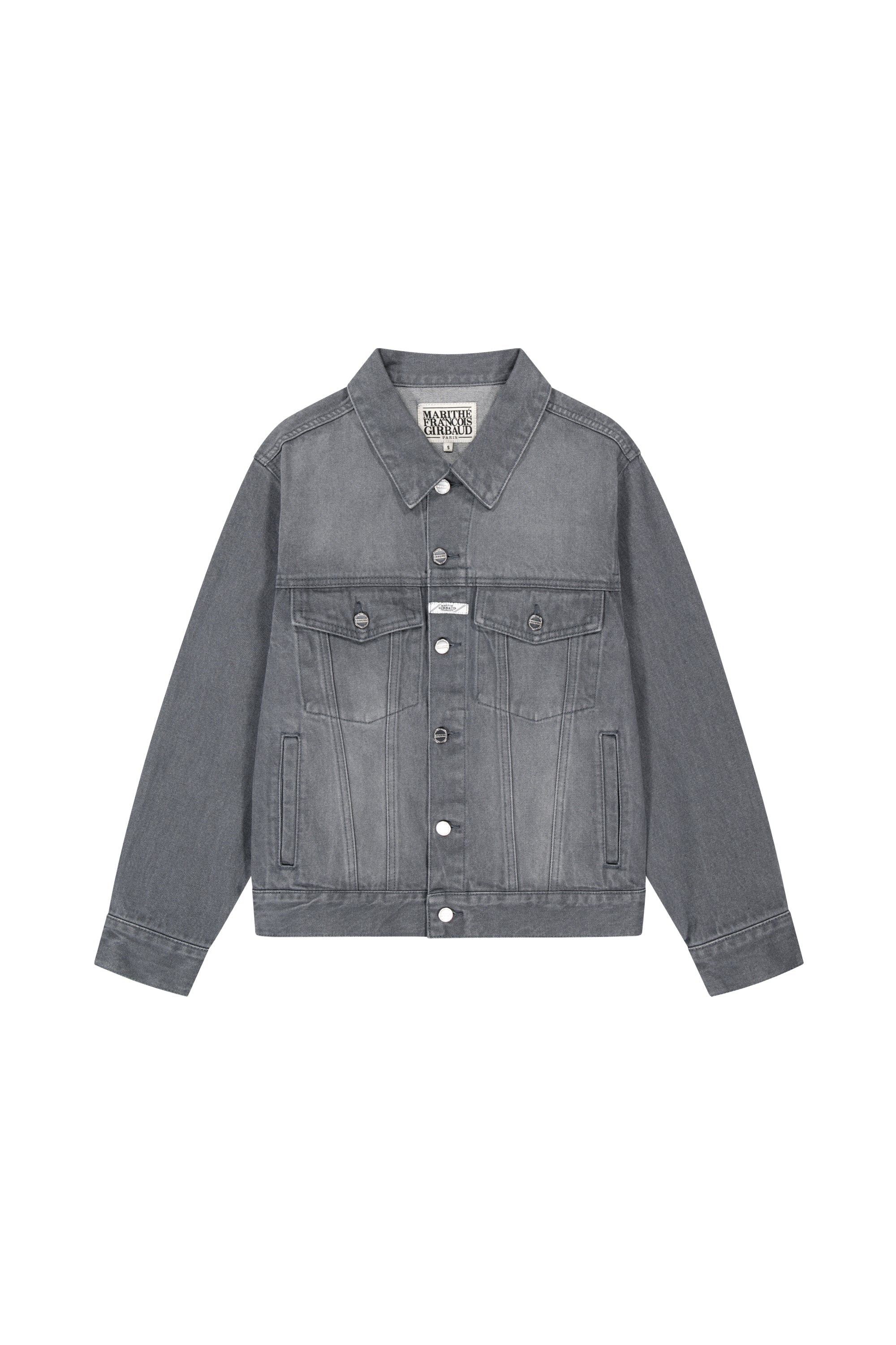 Regular Denim Trucker Jacket Gray