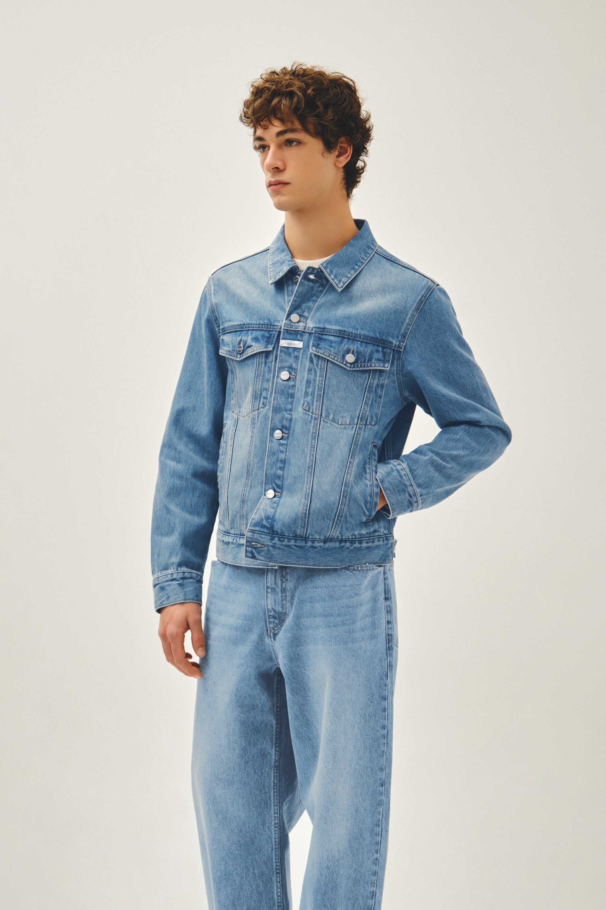 Regular Denim Trucker Jacket Light Blue