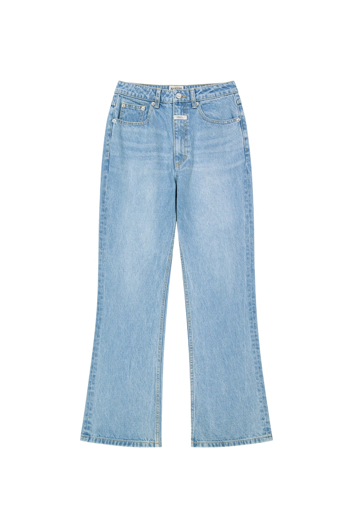 W Relax Boots-Cut Denim Pants Light Blue