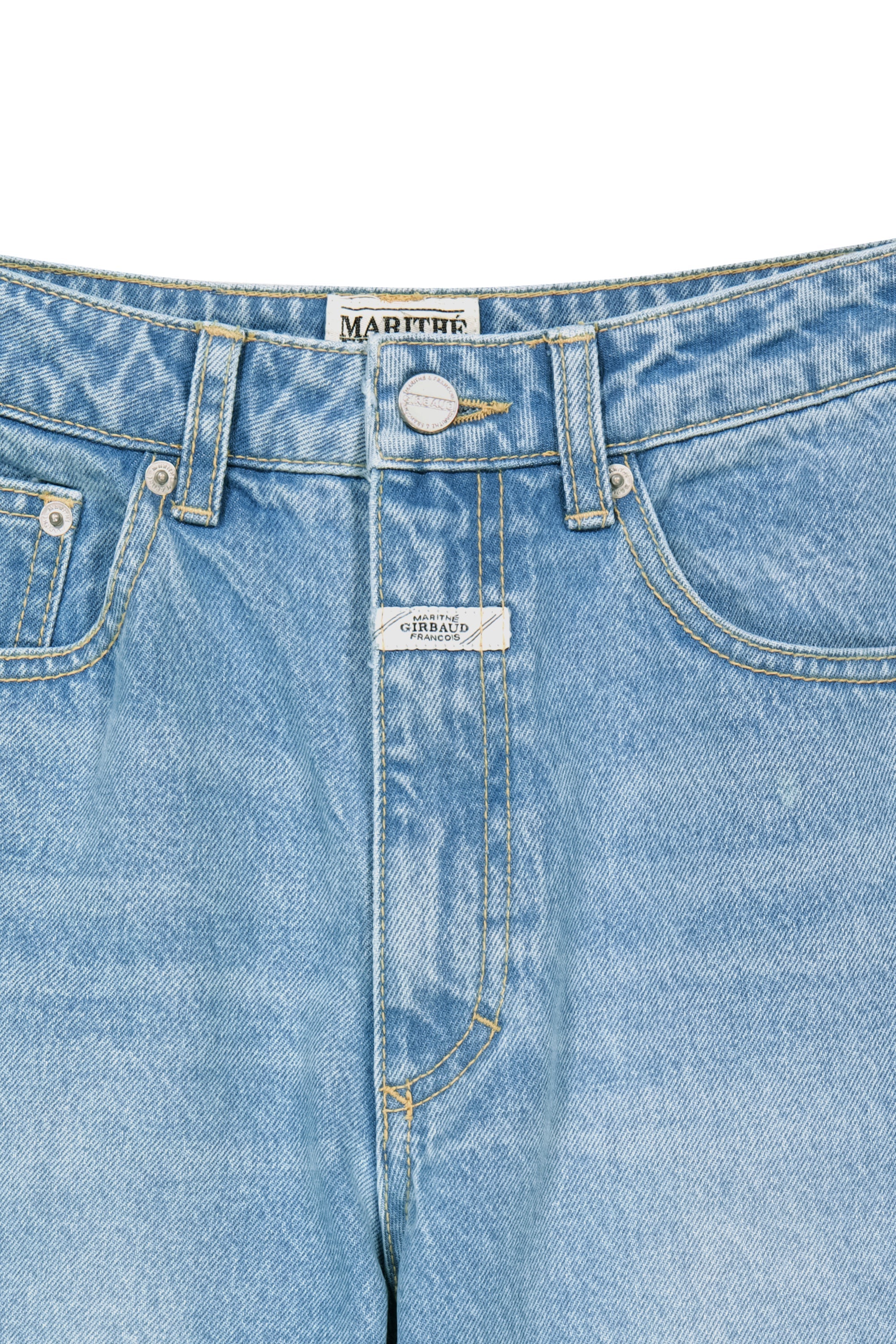 W Relax Boots-Cut Denim Pants Light Blue