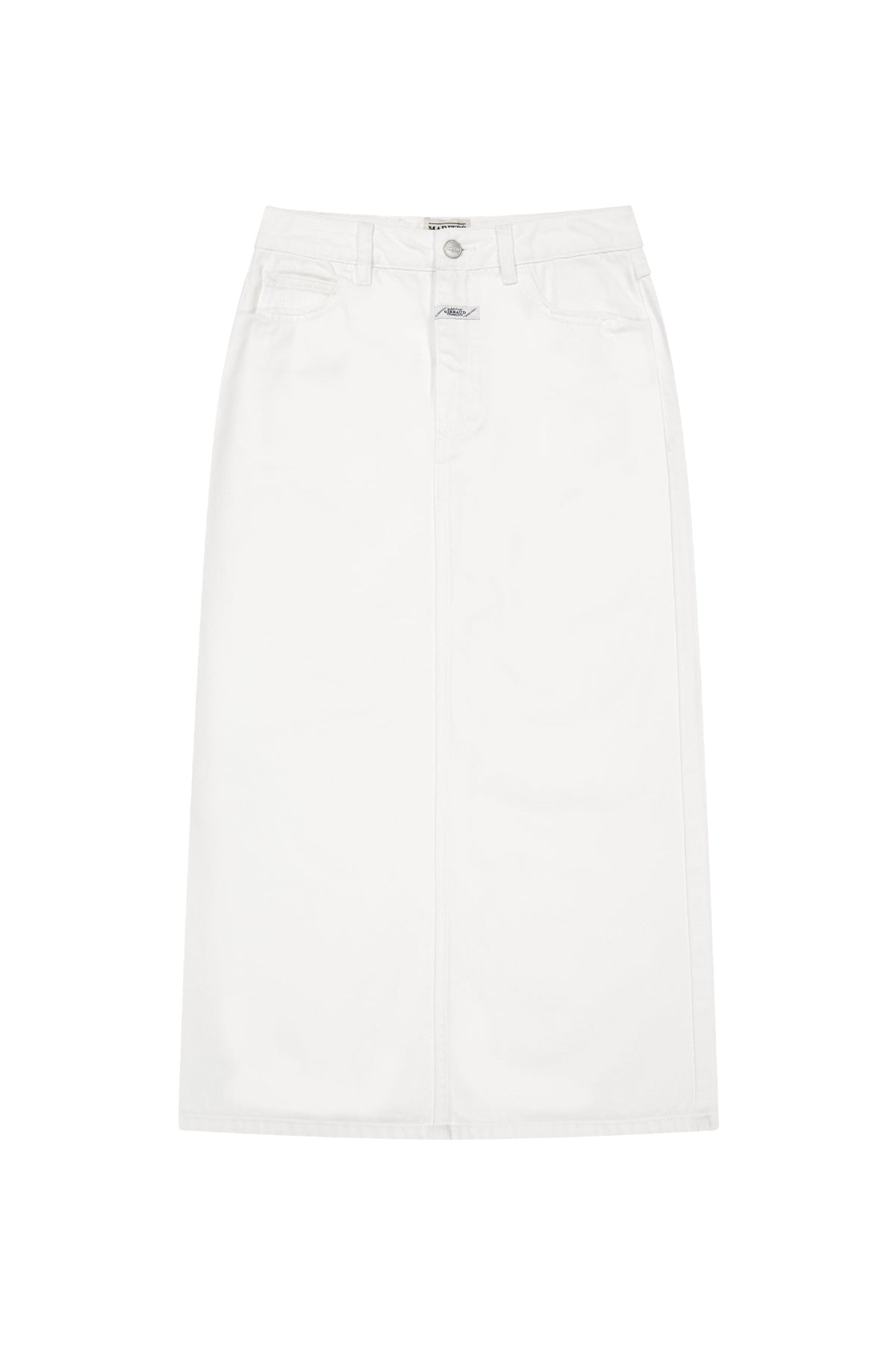 W Denim Maxi Skirt Off White