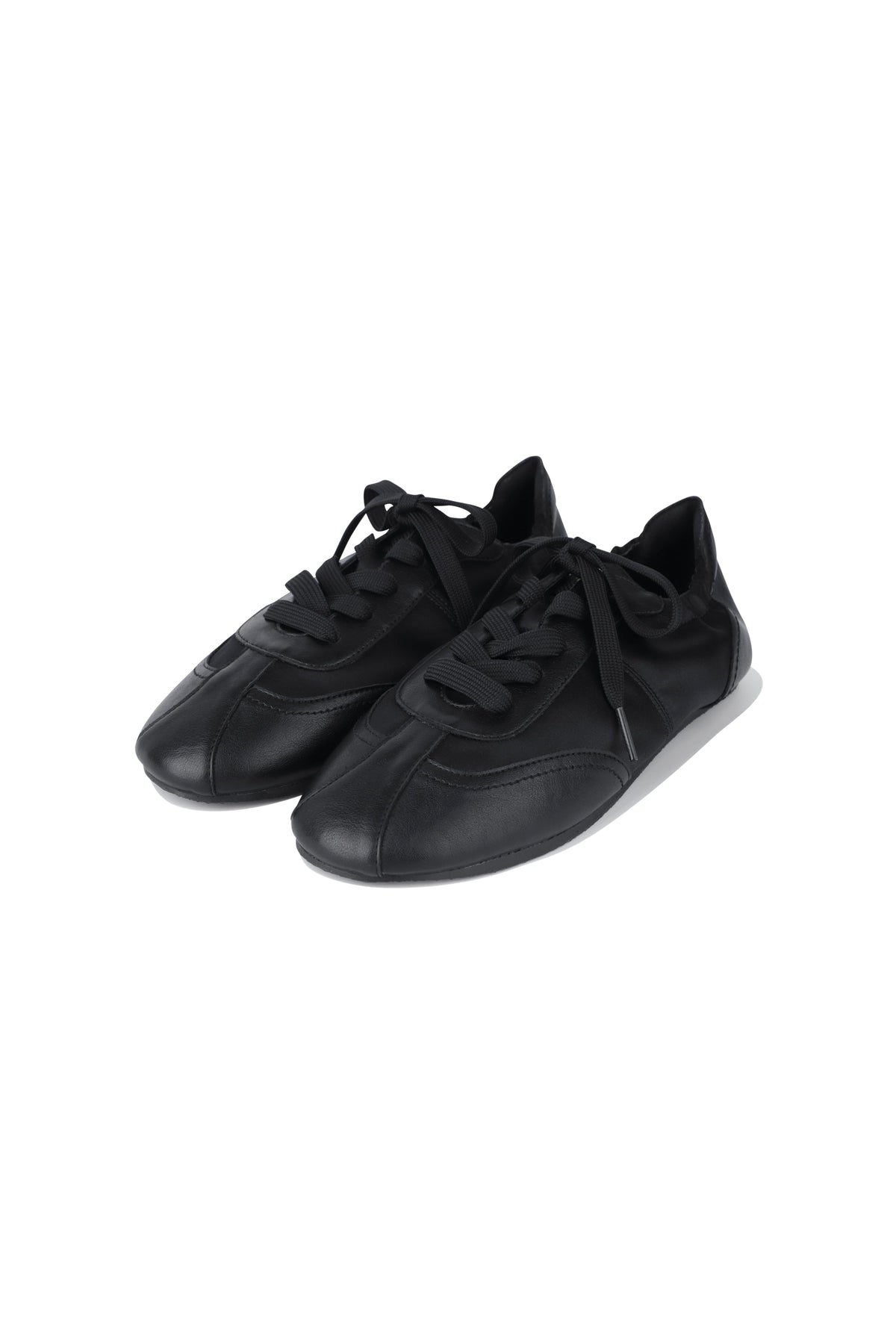 W Lace-Up Foldable Sneakers Black