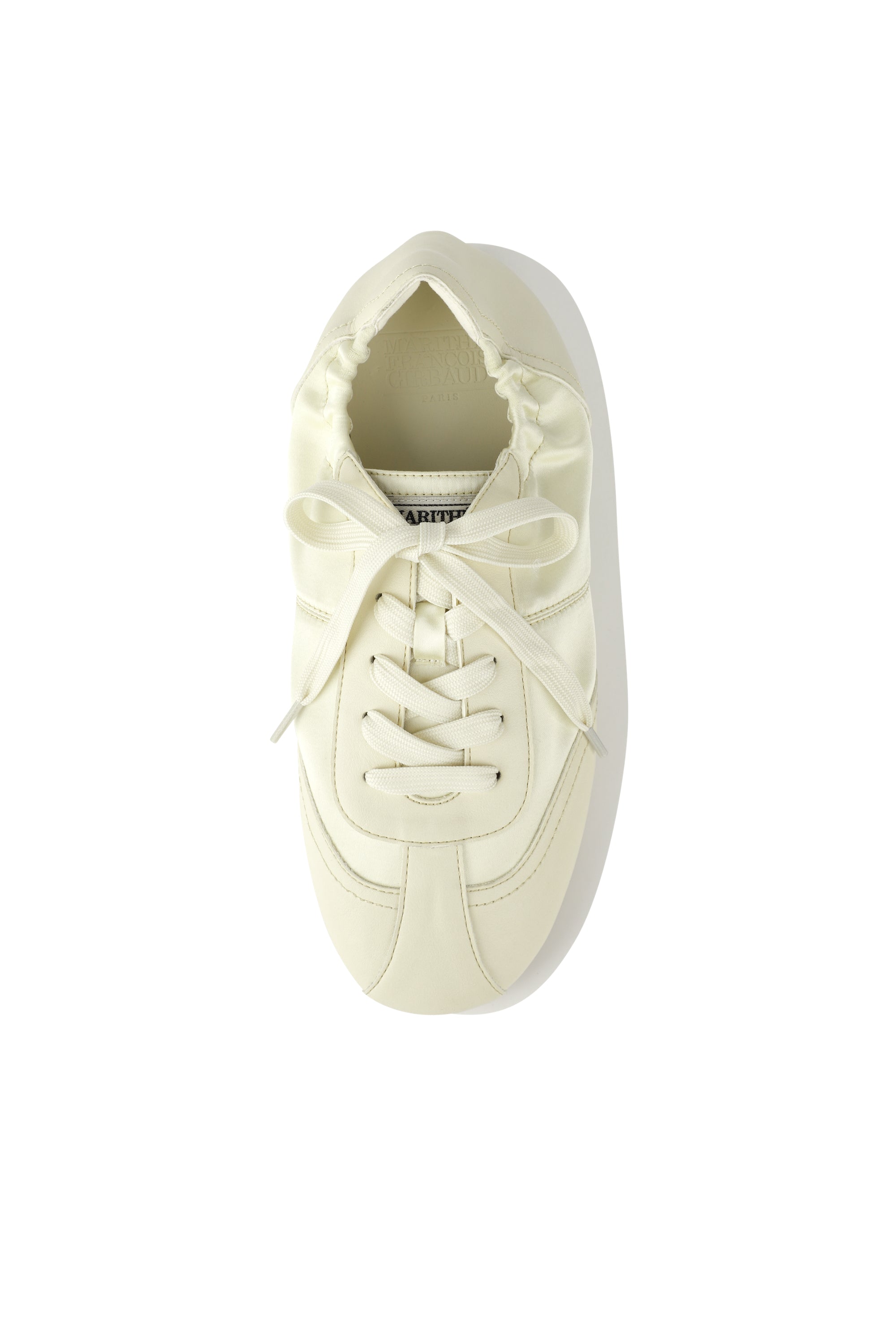 W Lace-Up Foldable Sneakers Ivory