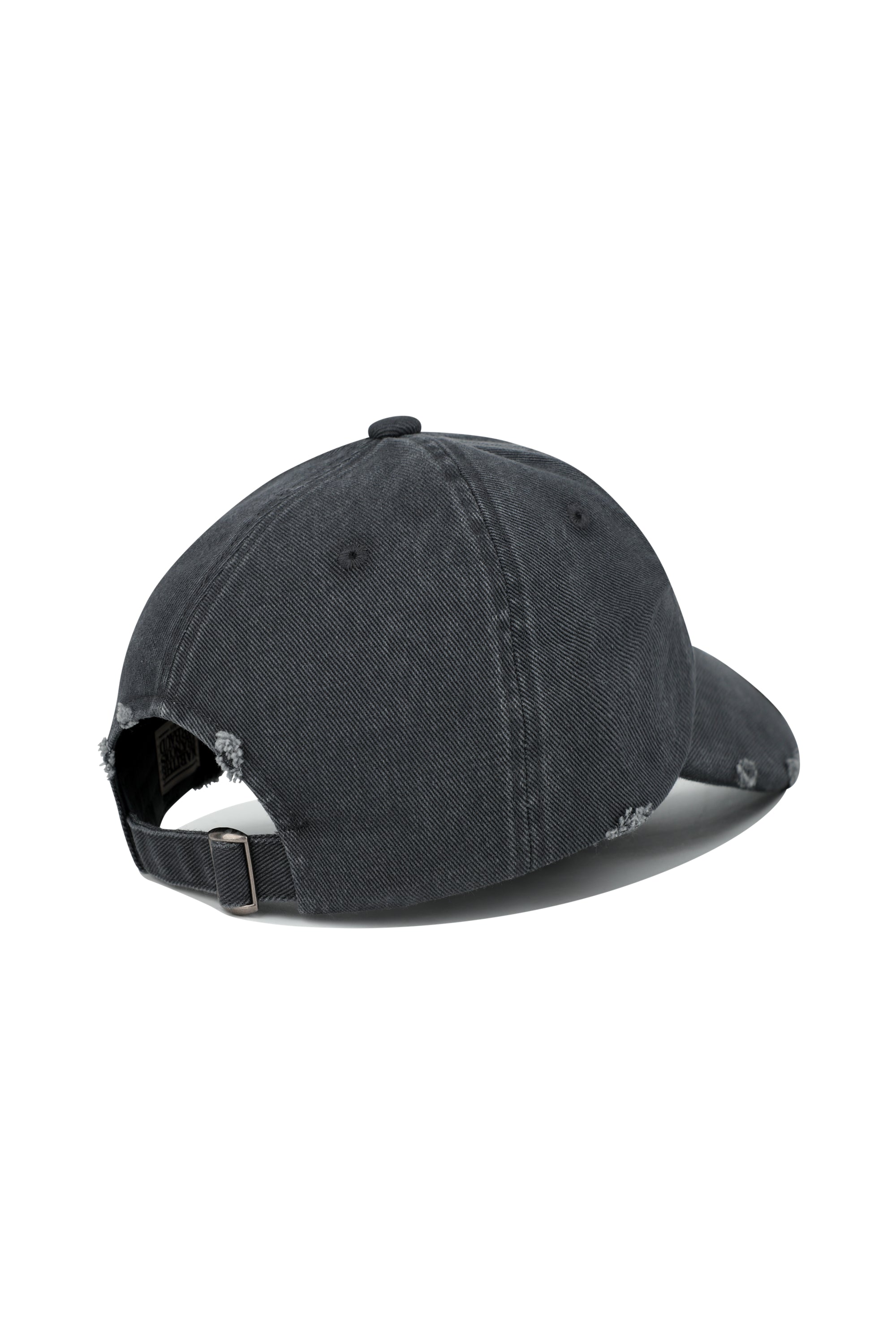 Drawing Classic Logo Damaged Covered Cap Charcoal