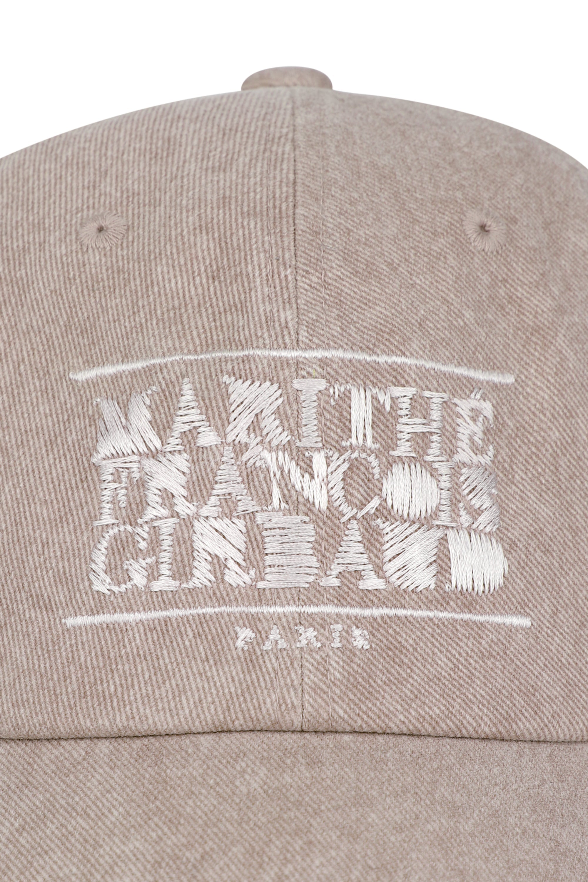 Drawing Classic Logo Damaged Covered Cap Pink