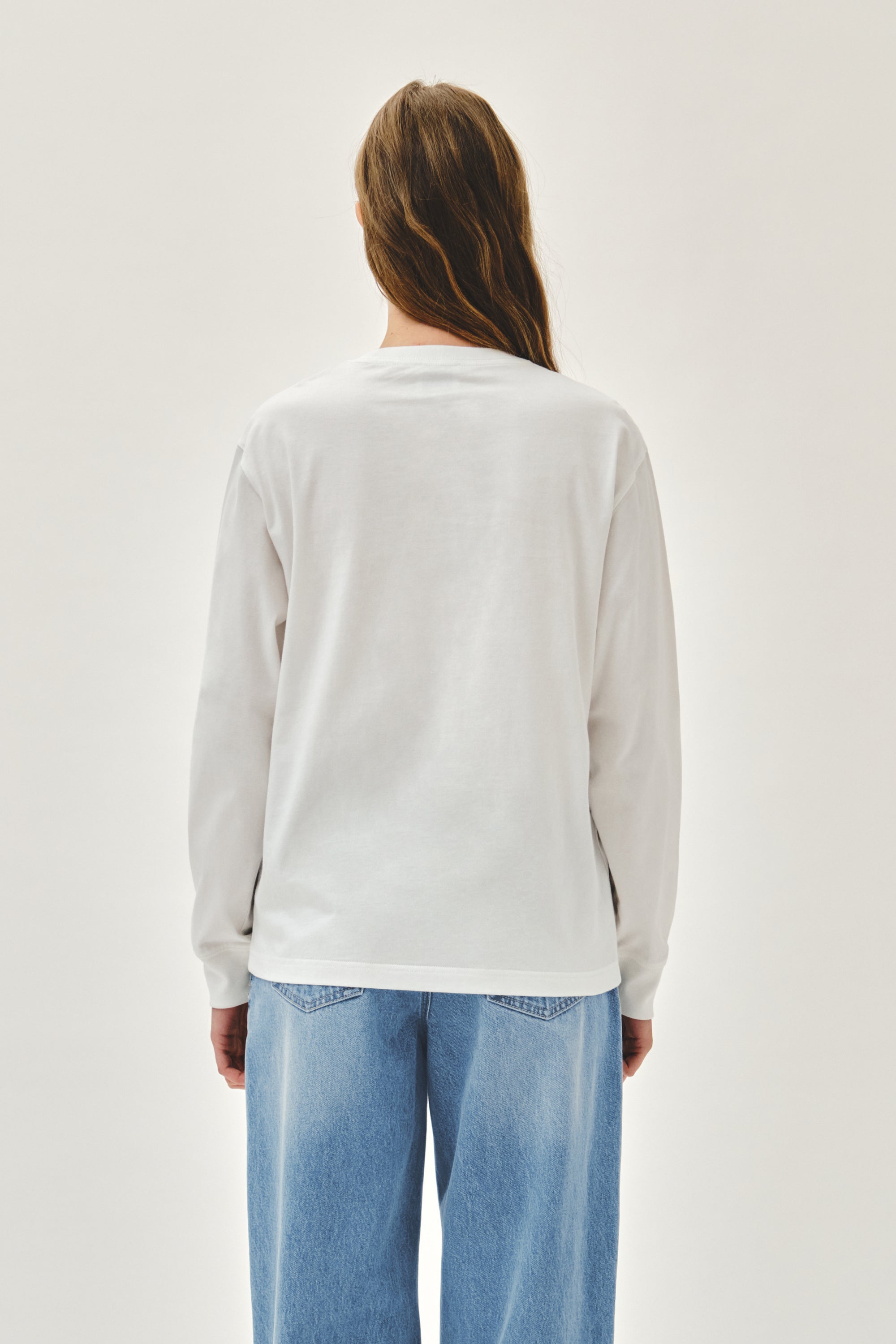 Crack Classic Logo Long Sleeve Tee White