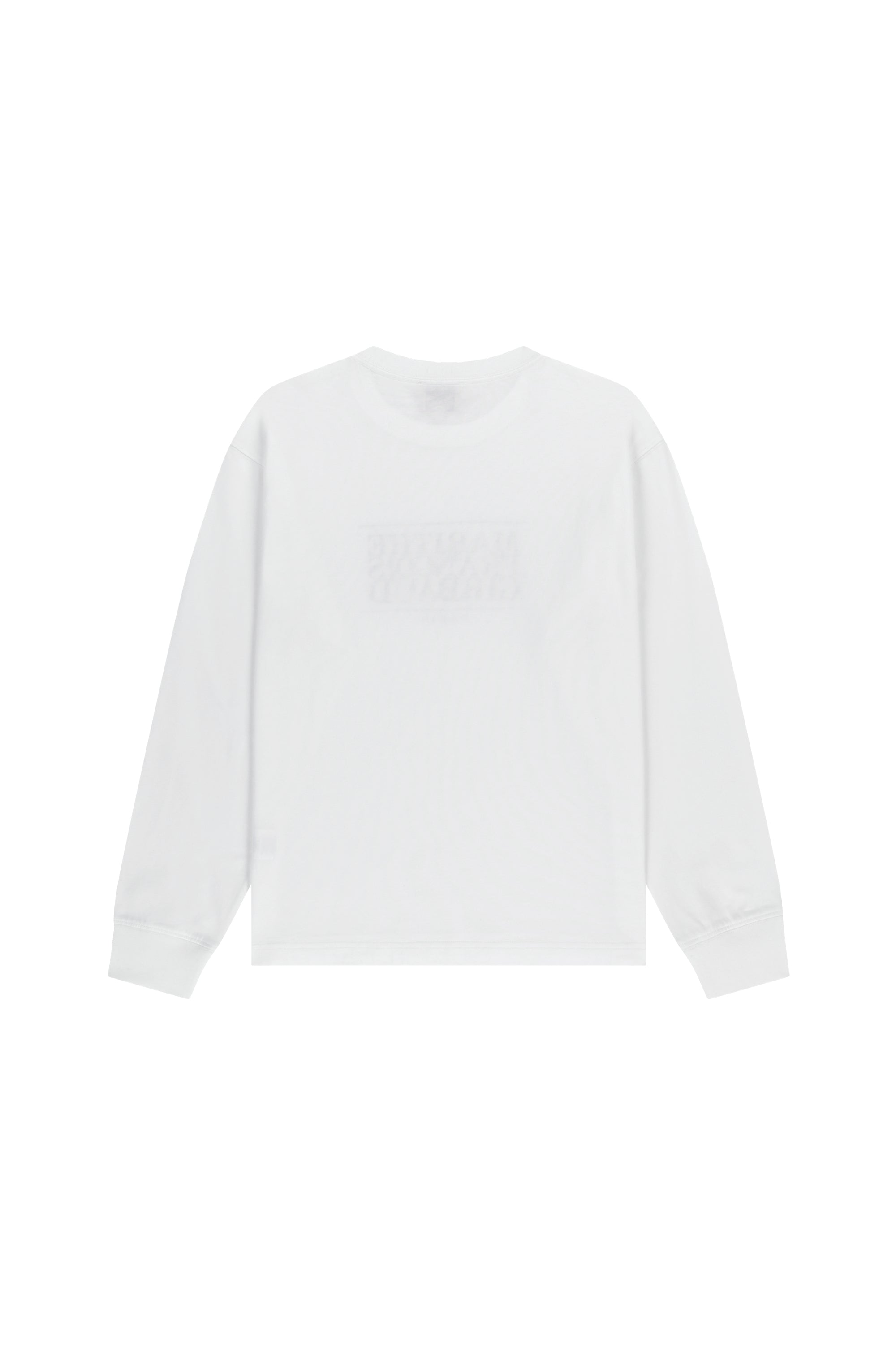 Crack Classic Logo Long Sleeve Tee White