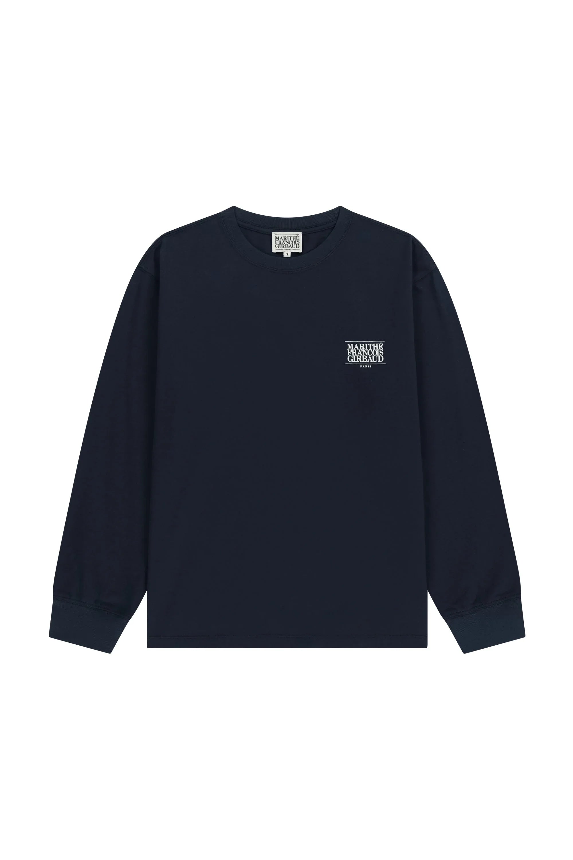 Back Classic Logo Long Sleeve Tee Navy