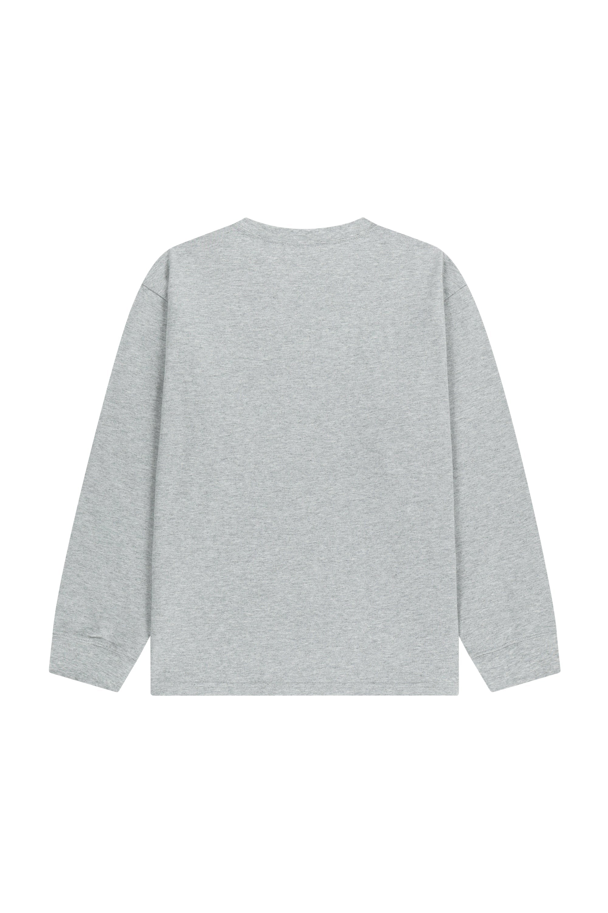Doodle Classic Logo Long Sleeve Tee Heather Gray
