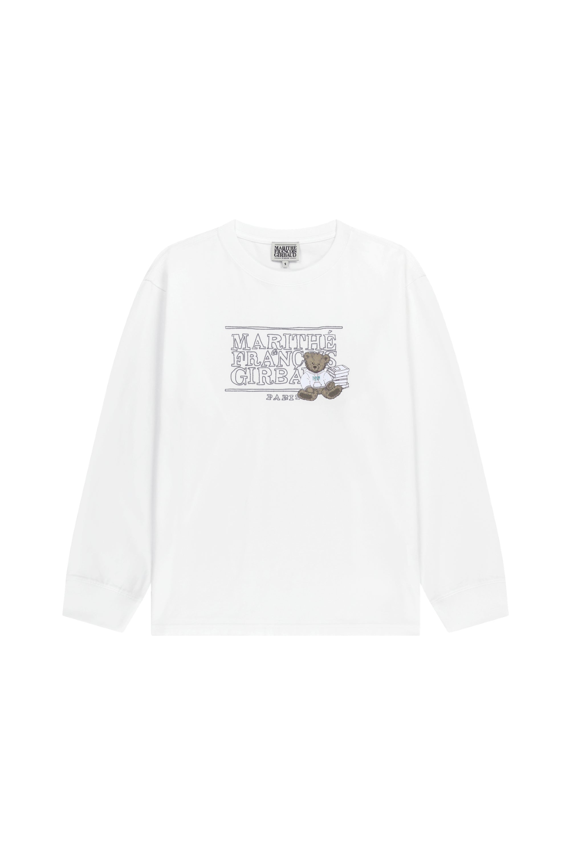 Doodle Classic Logo Long Sleeve Tee White