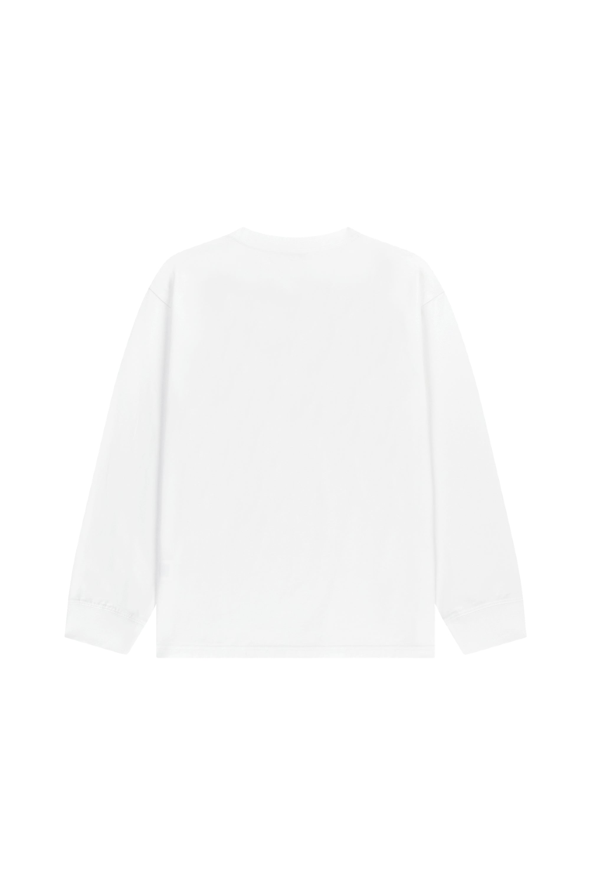 Doodle Classic Logo Long Sleeve Tee White