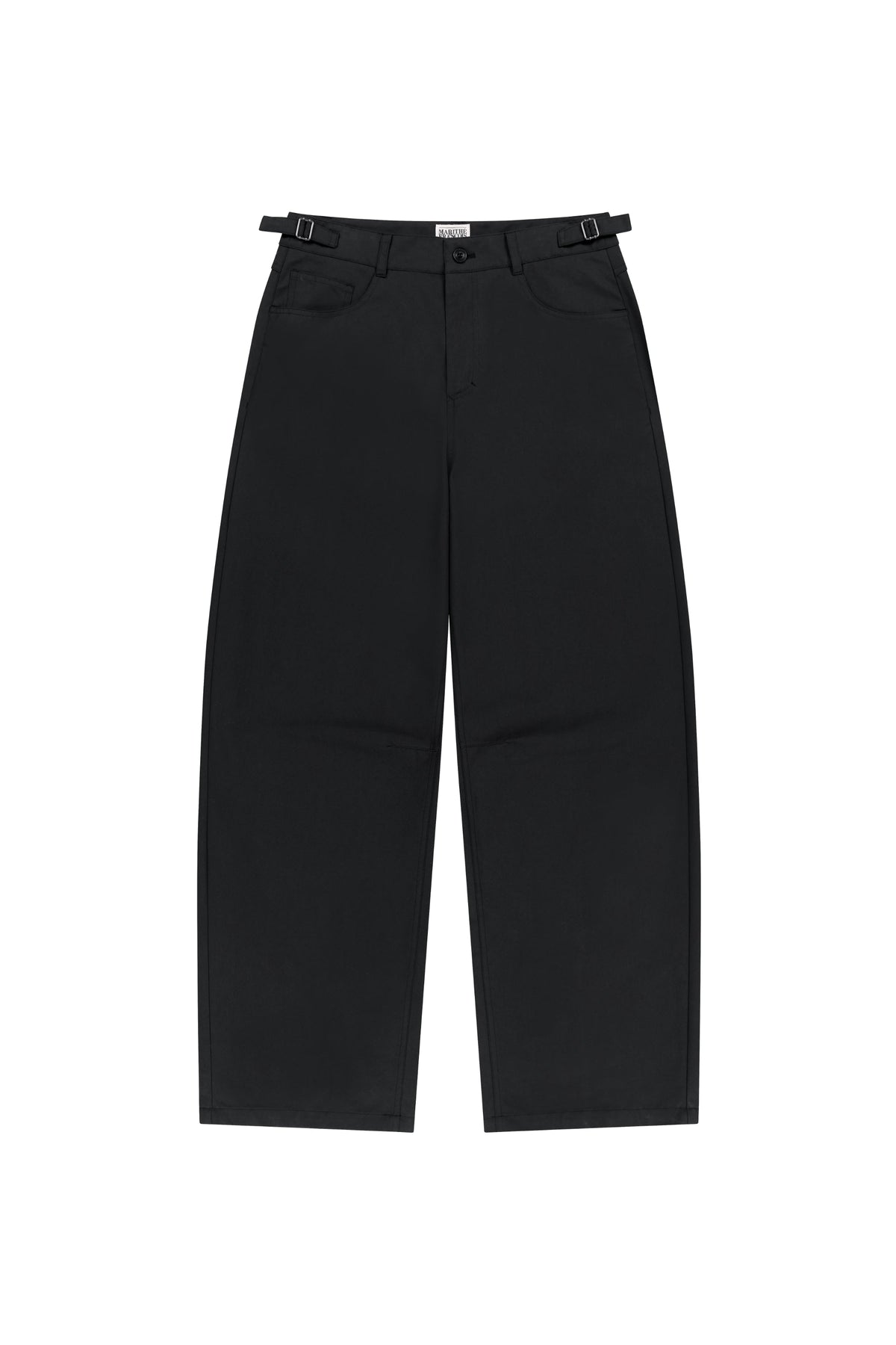 M Curved Chino Pants Black