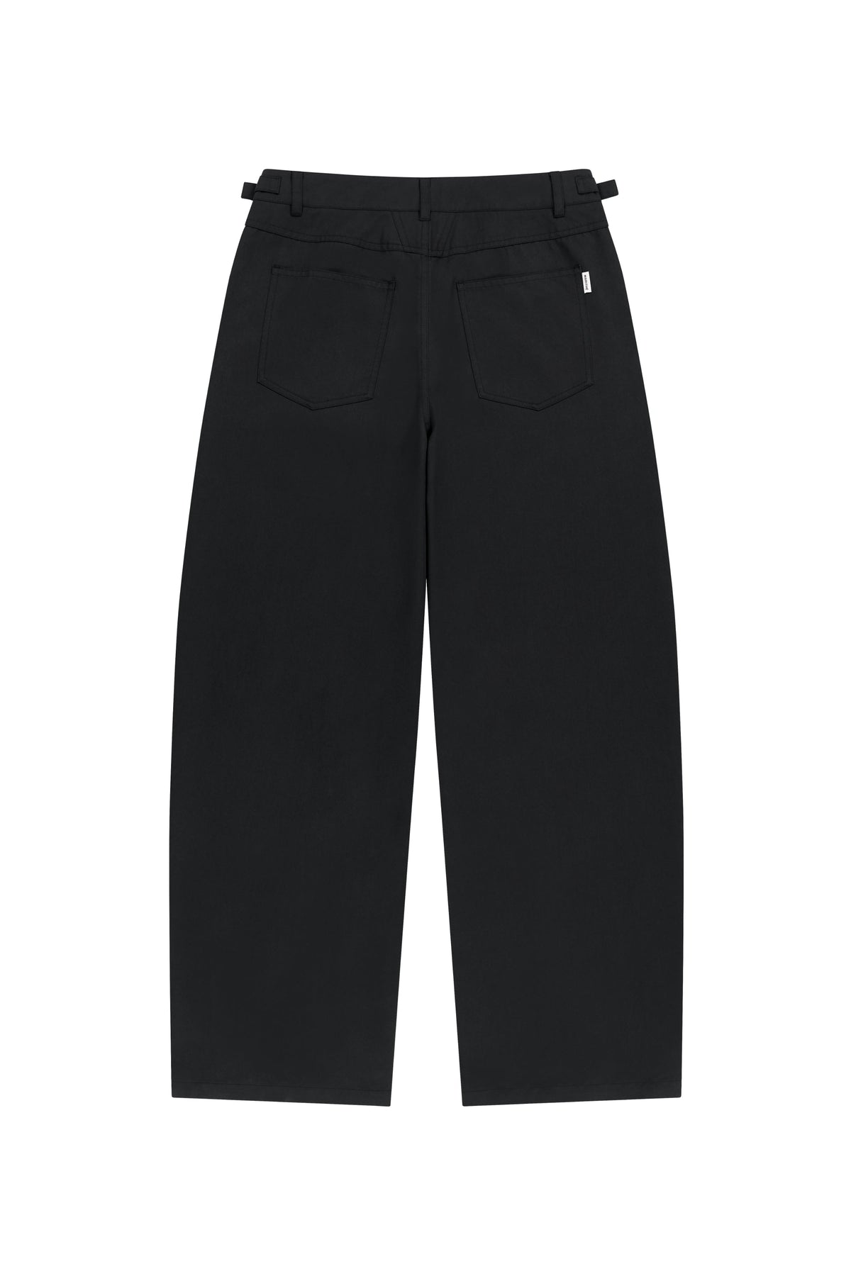 M Curved Chino Pants Black