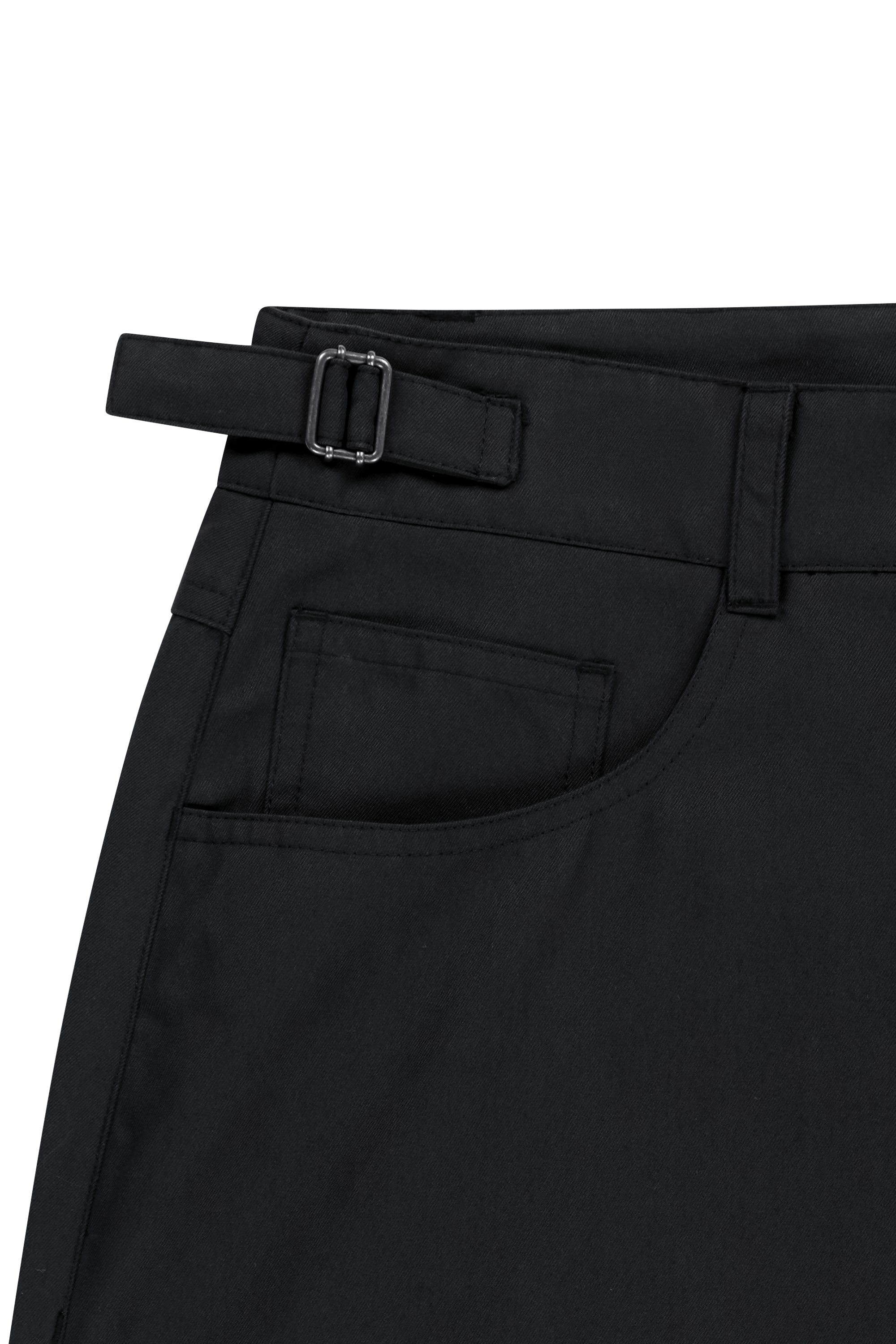 M Curved Chino Pants Black