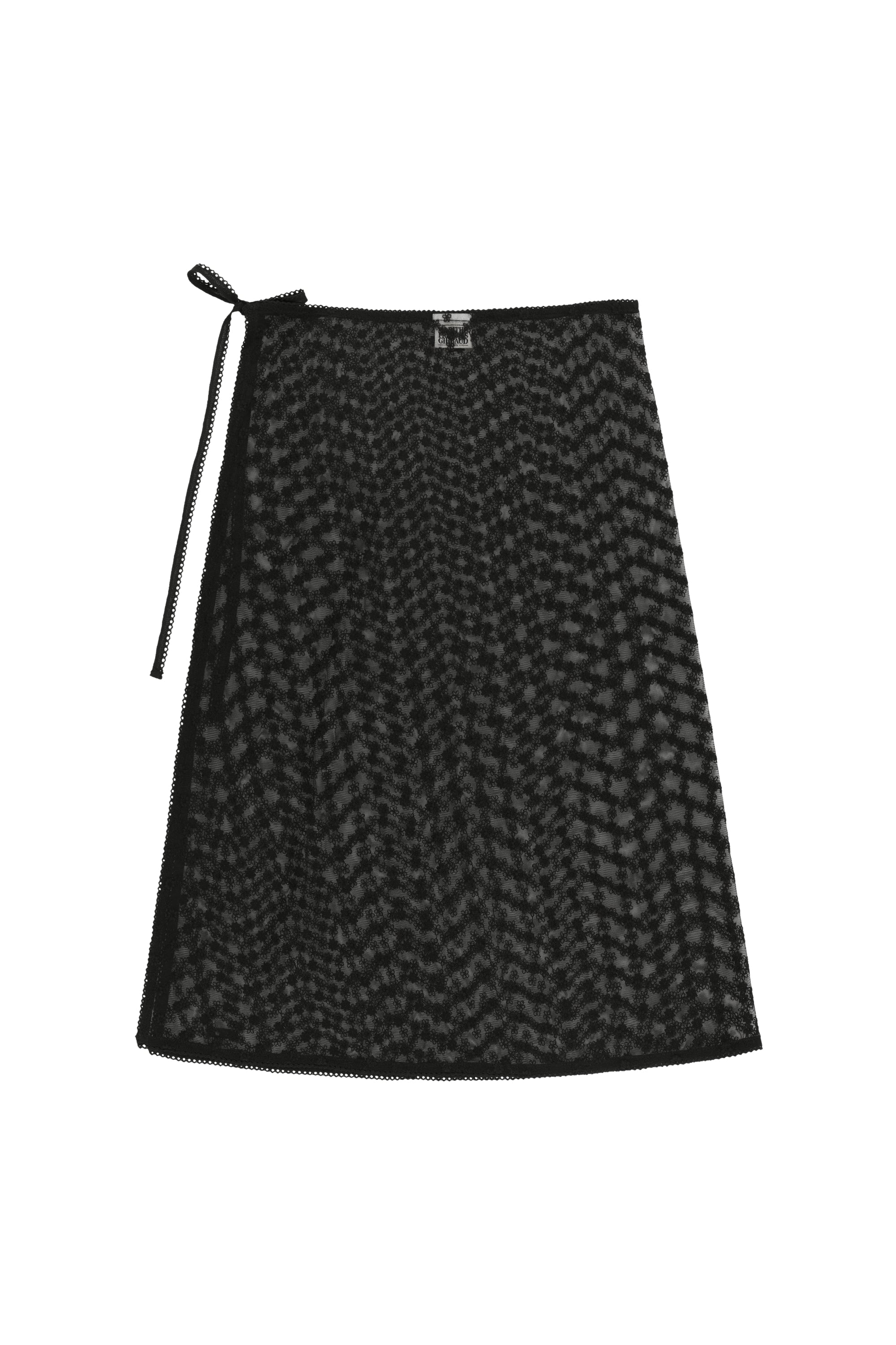 W Lace Layered Skirt Black
