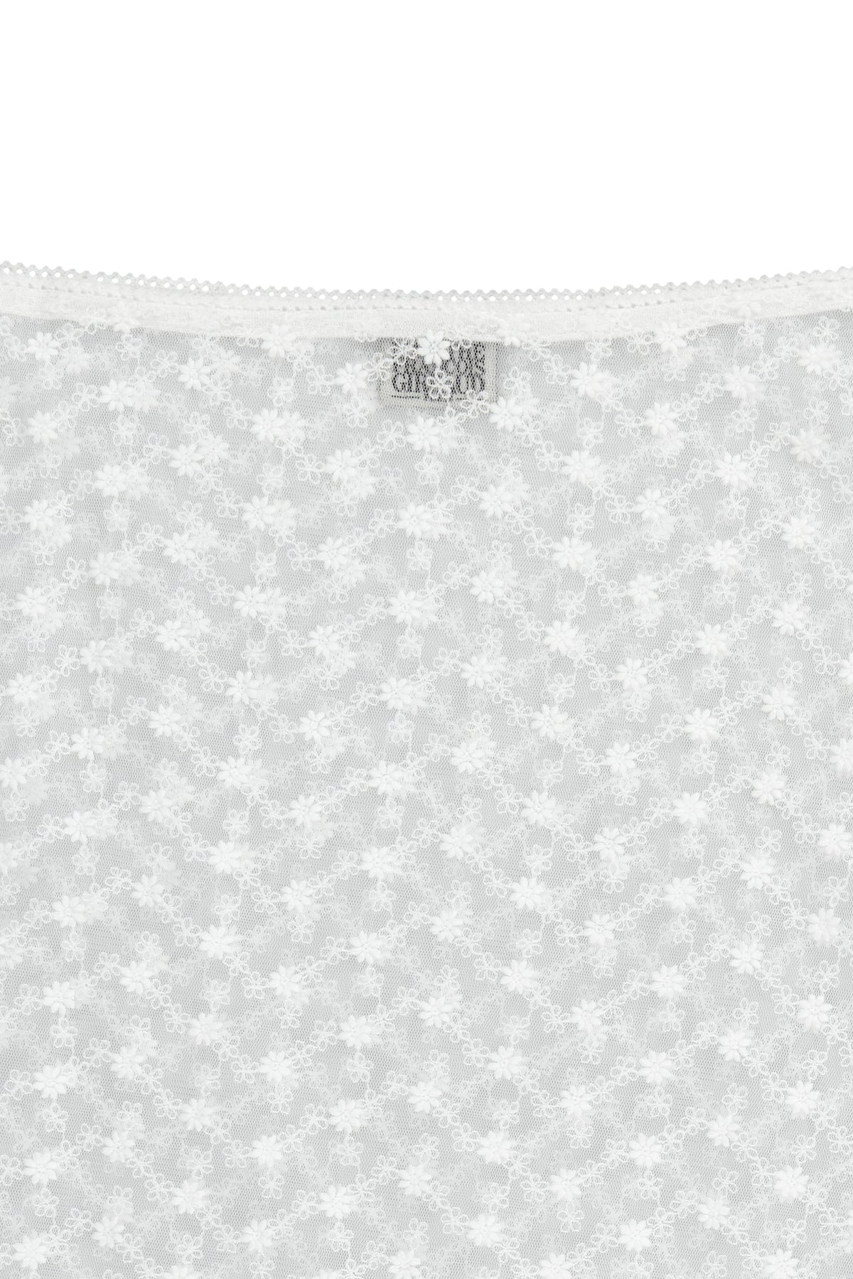 W Lace Layered Skirt White