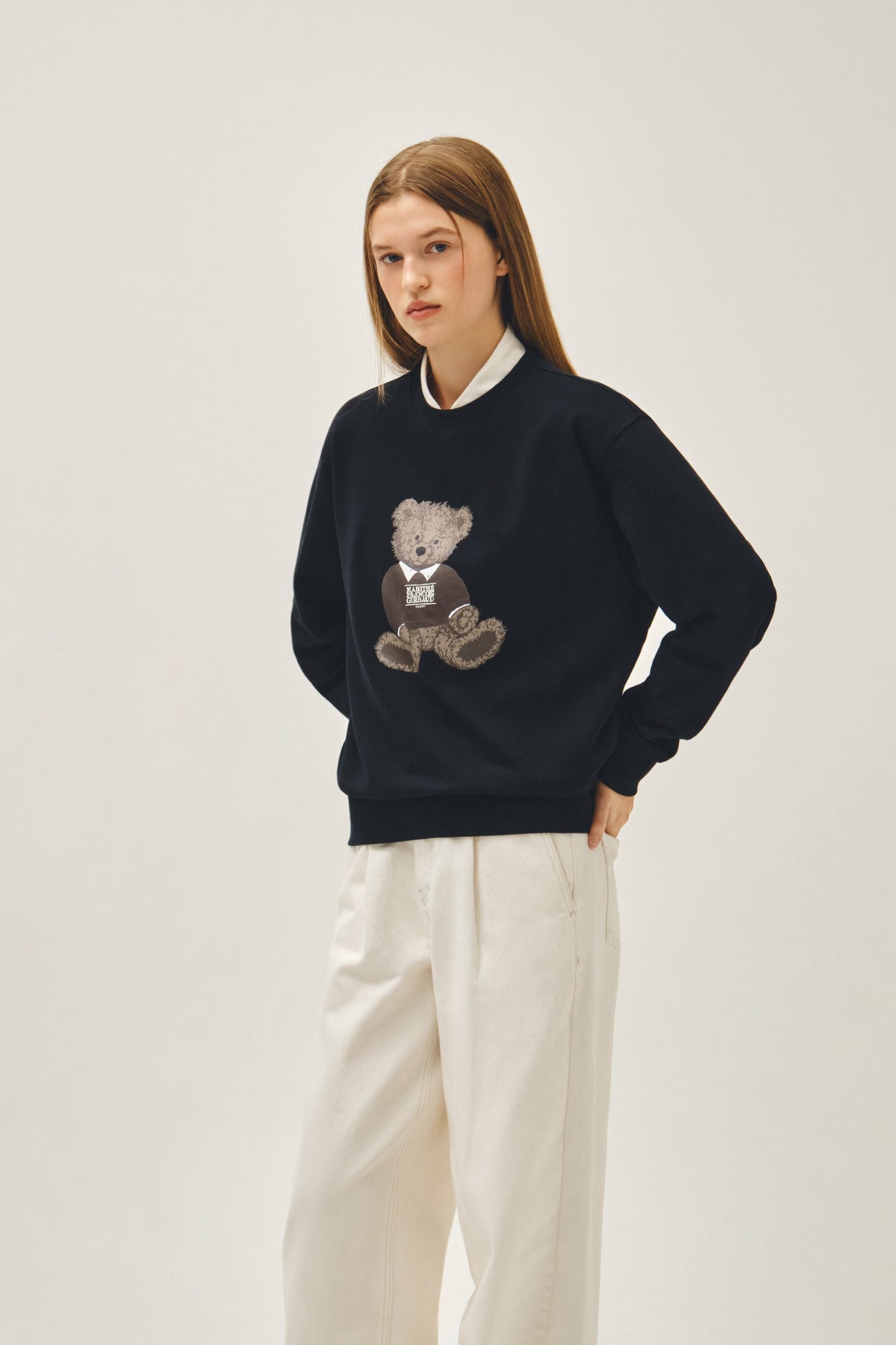 Doodle Bear Sweatshirt Navy