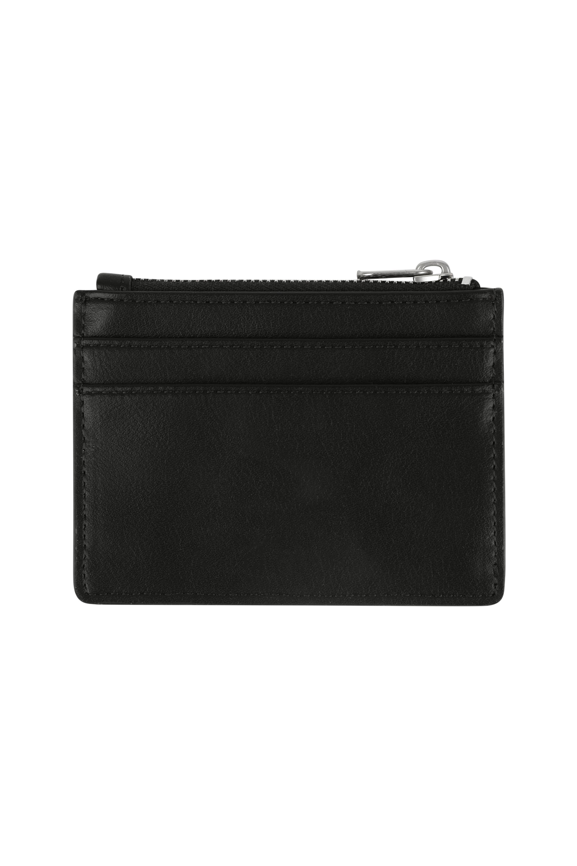 Classic Logo Zip Card Wallet Black