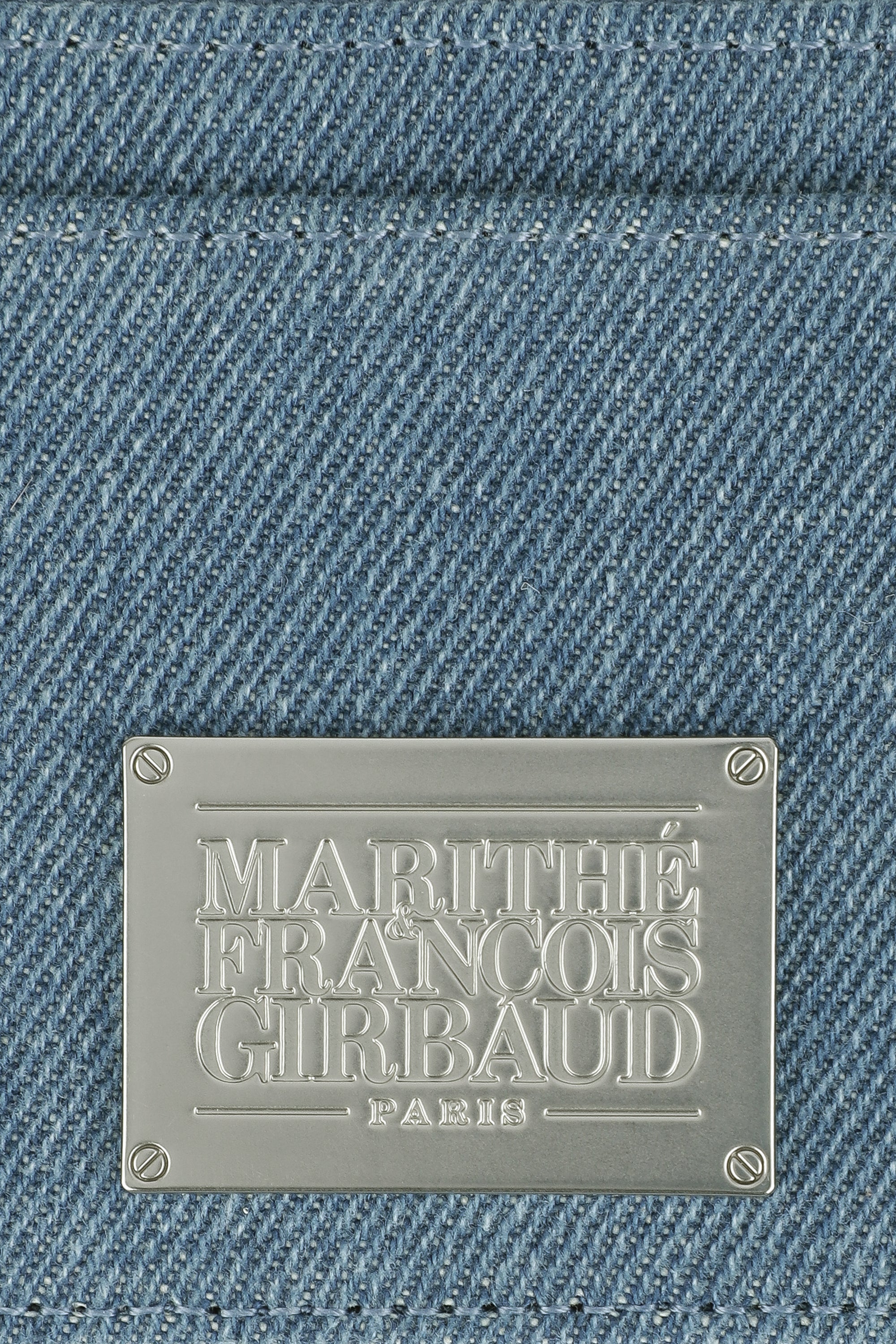 Classic Logo Zip Card Wallet Blue